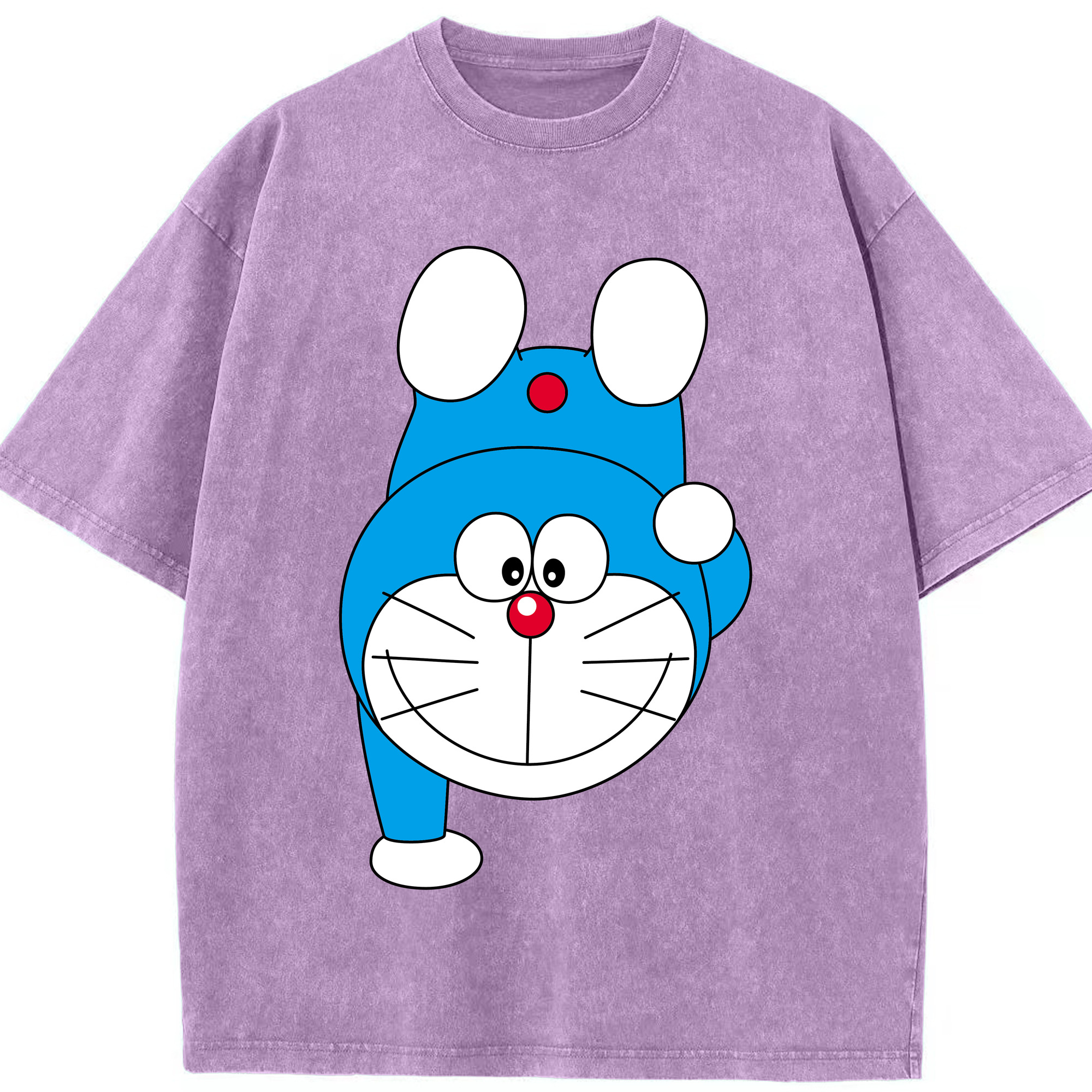 （画像用） ドラえもん Doraemon 綿100% ヴィンテージ風 半袖Tシャツ（フロントプリント）