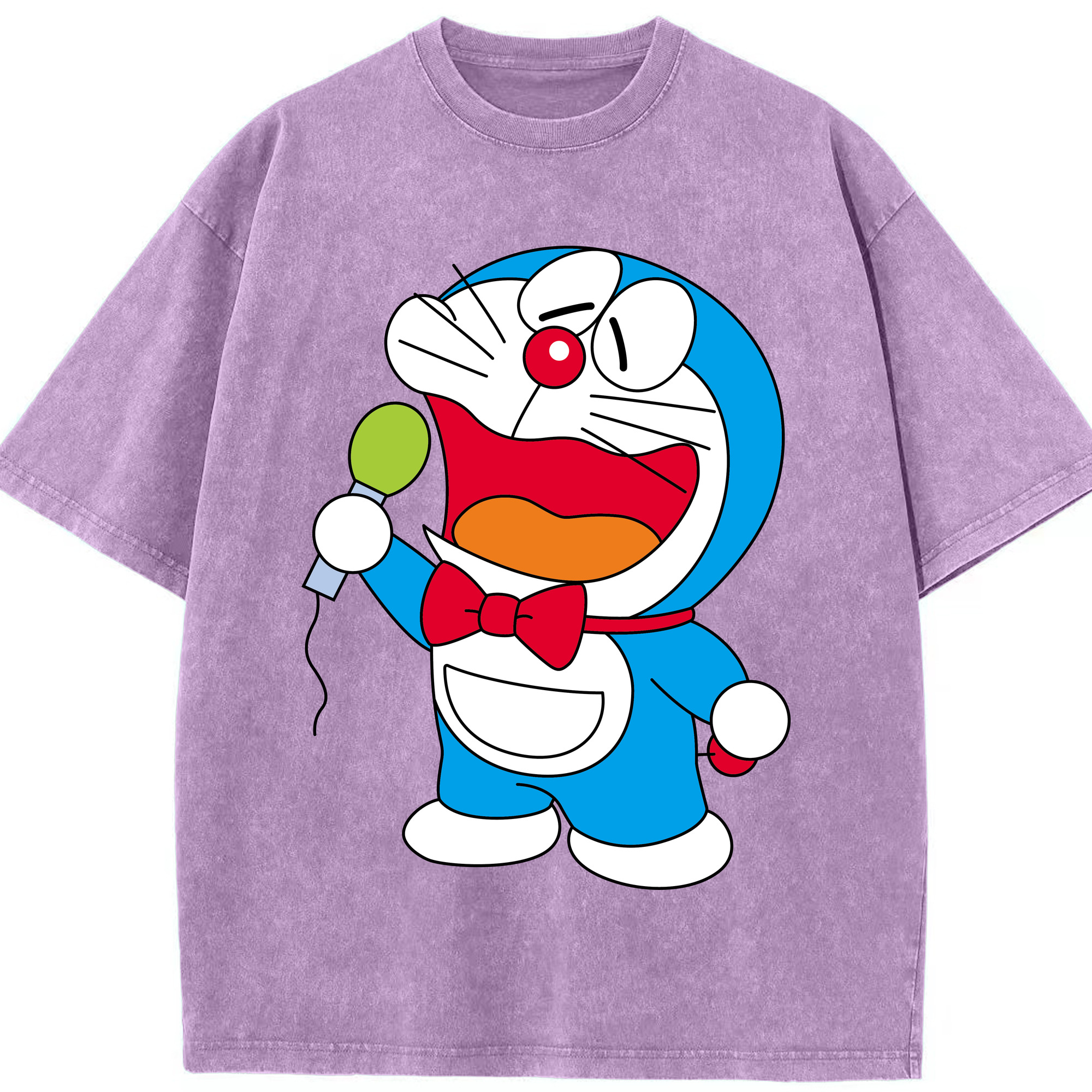 （画像用） ドラえもん Doraemon 綿100% ヴィンテージ風 半袖Tシャツ（フロントプリント）