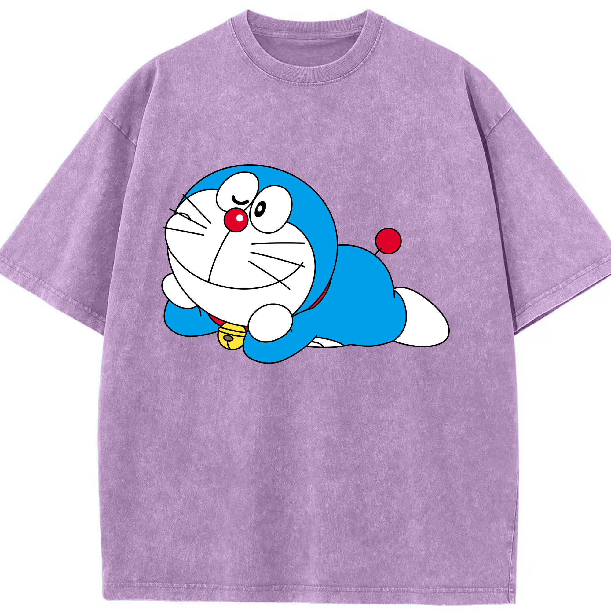 （画像用） ドラえもん Doraemon 綿100% ヴィンテージ風 半袖Tシャツ（フロントプリント）