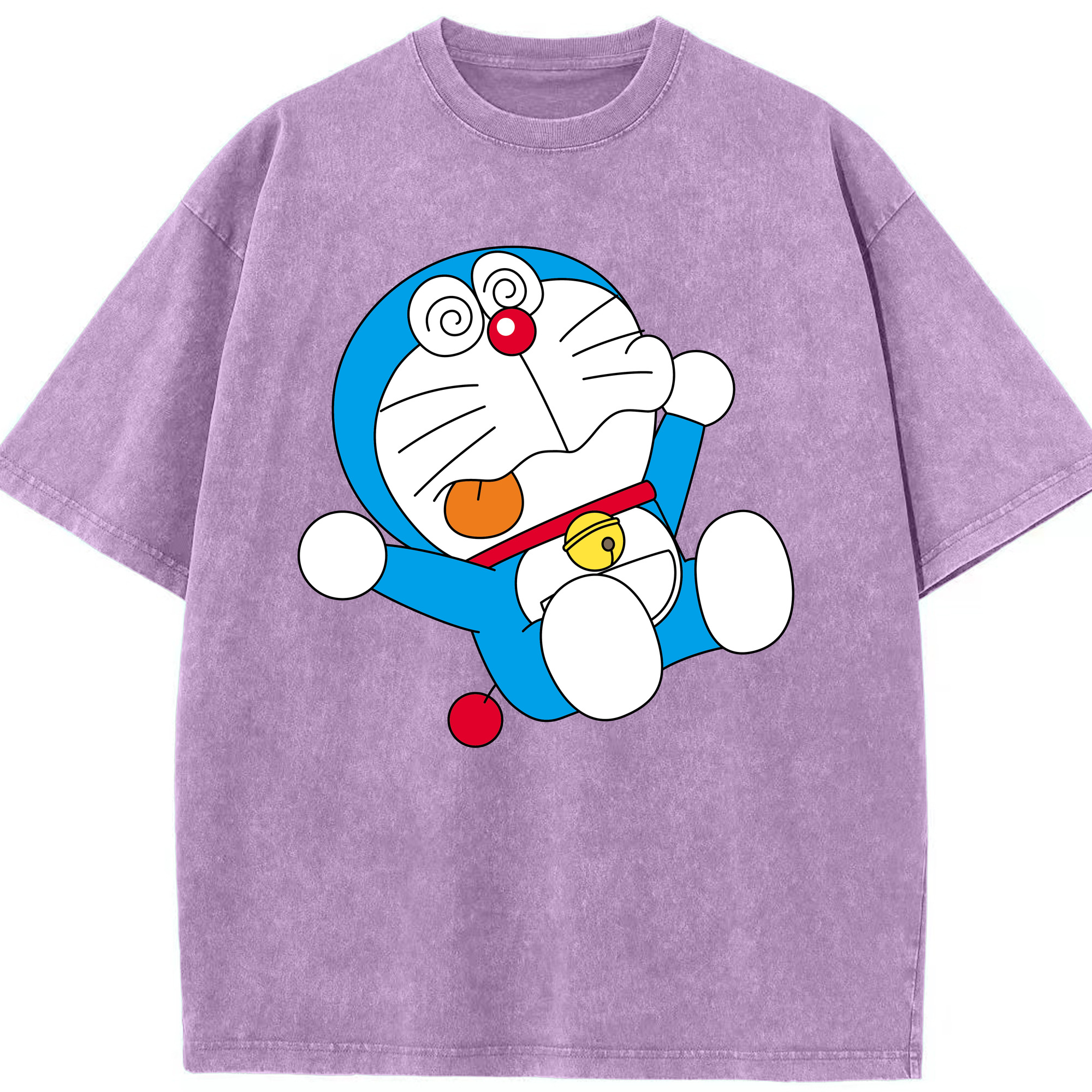 （画像用） ドラえもん Doraemon 綿100% ヴィンテージ風 半袖Tシャツ（フロントプリント）