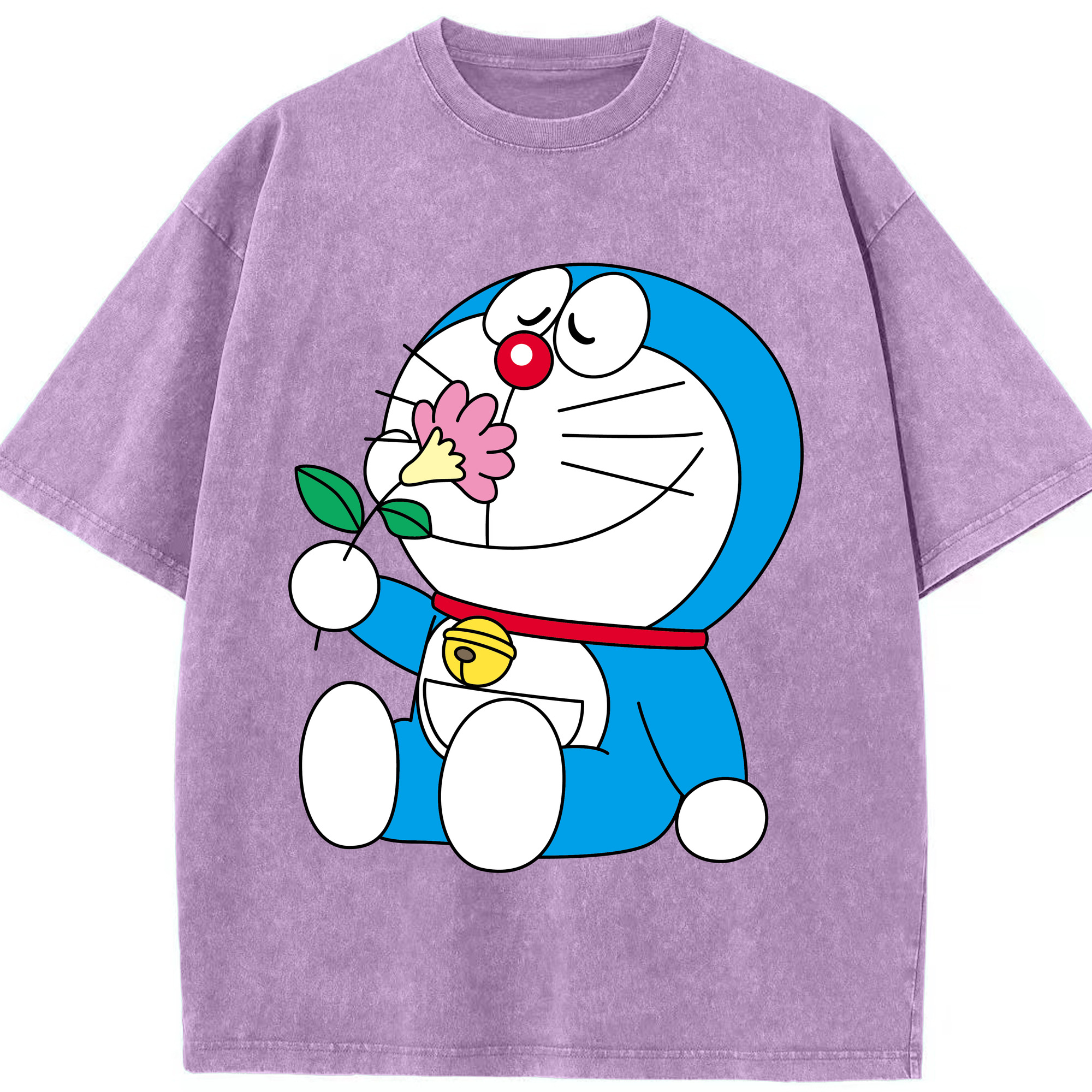 （画像用） ドラえもん Doraemon 綿100% ヴィンテージ風 半袖Tシャツ（フロントプリント）