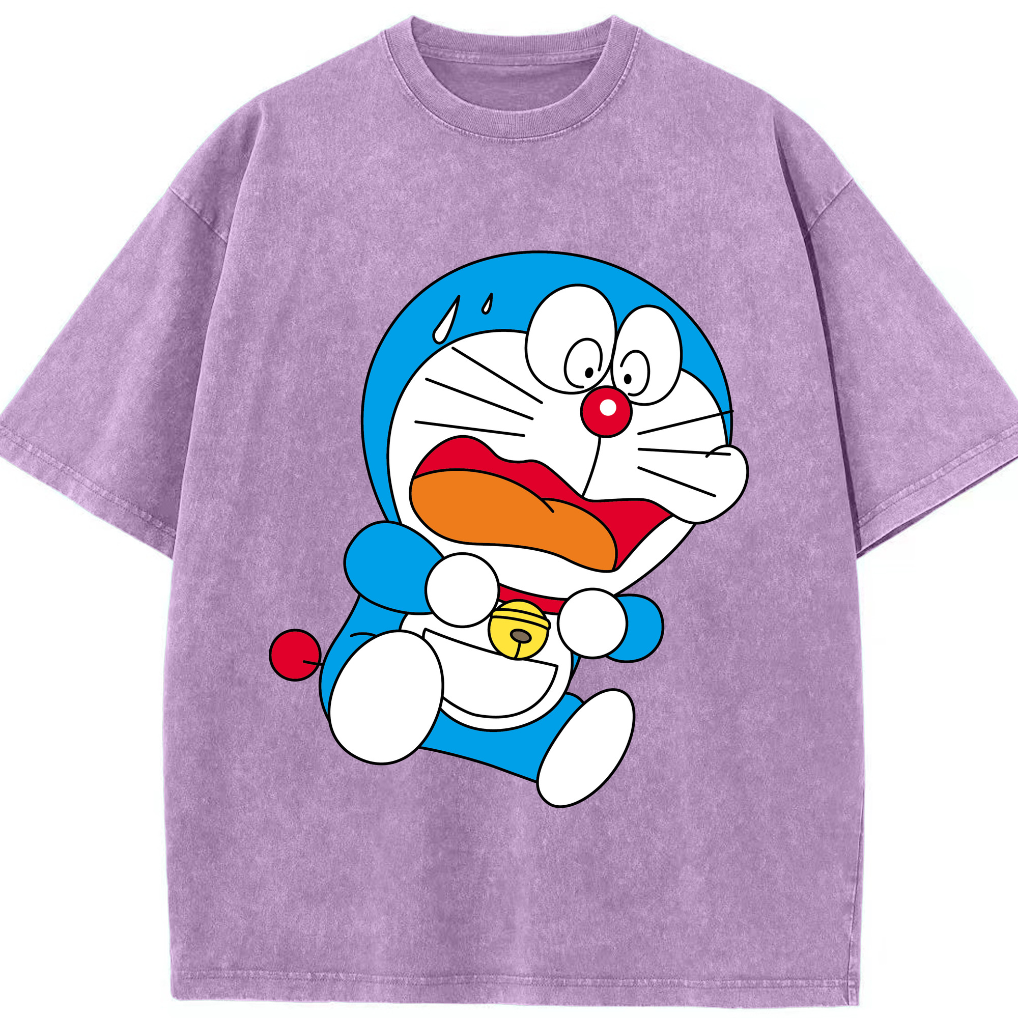 （画像用） ドラえもん Doraemon 綿100% ヴィンテージ風 半袖Tシャツ（フロントプリント）
