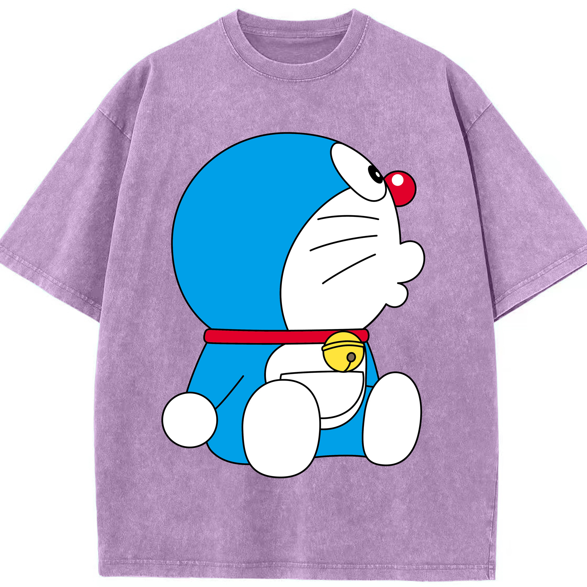 （画像用） ドラえもん Doraemon 綿100% ヴィンテージ風 半袖Tシャツ（フロントプリント）