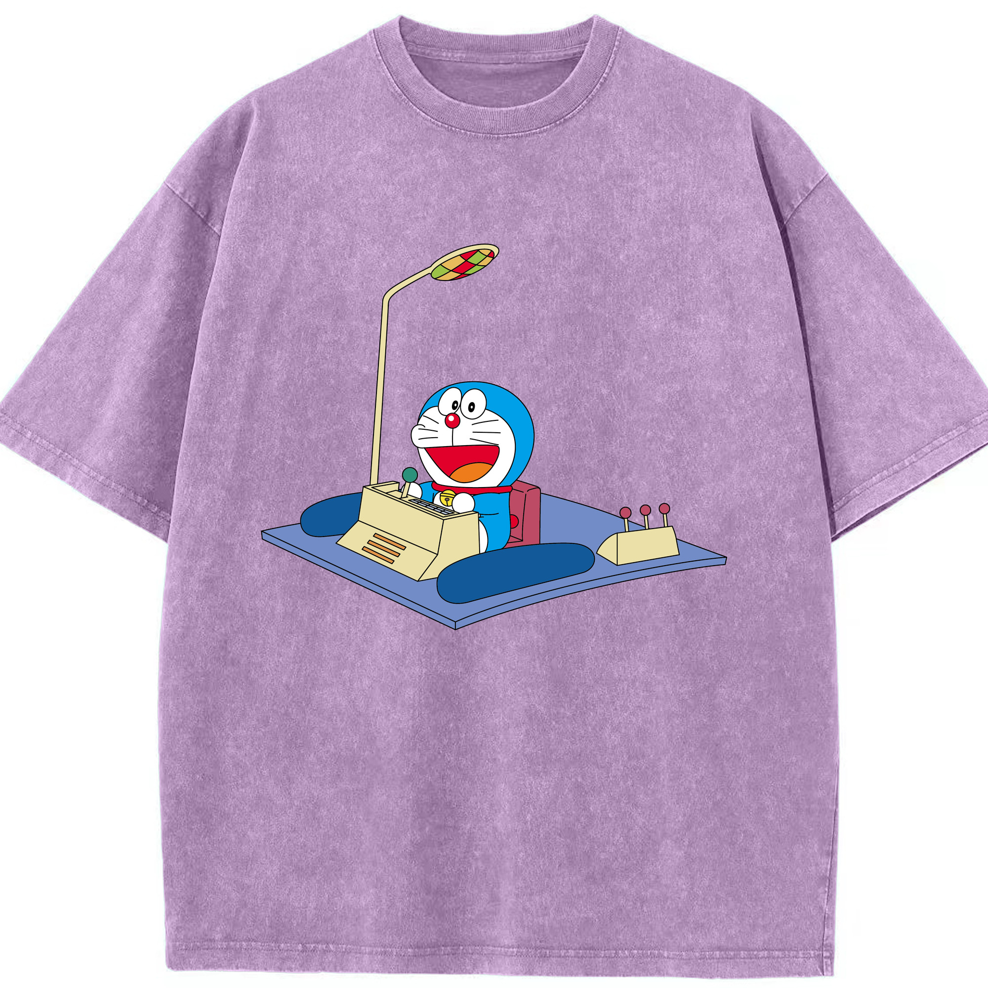 （画像用） ドラえもん Doraemon 綿100% ヴィンテージ風 半袖Tシャツ（フロントプリント）