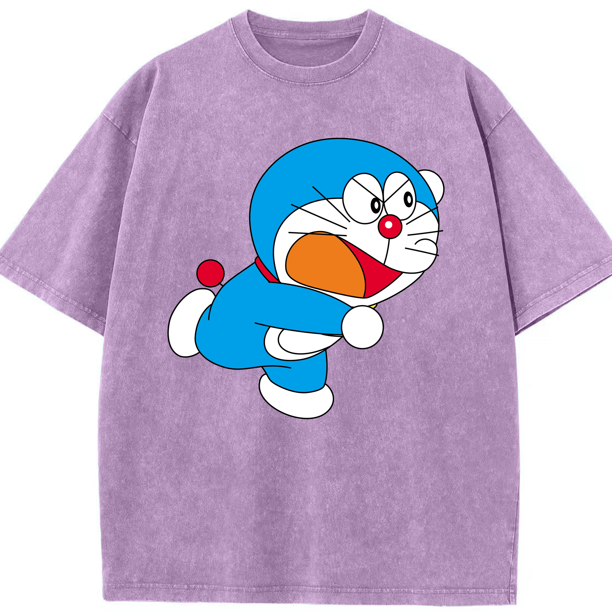 （画像用） ドラえもん Doraemon 綿100% ヴィンテージ風 半袖Tシャツ（フロントプリント）