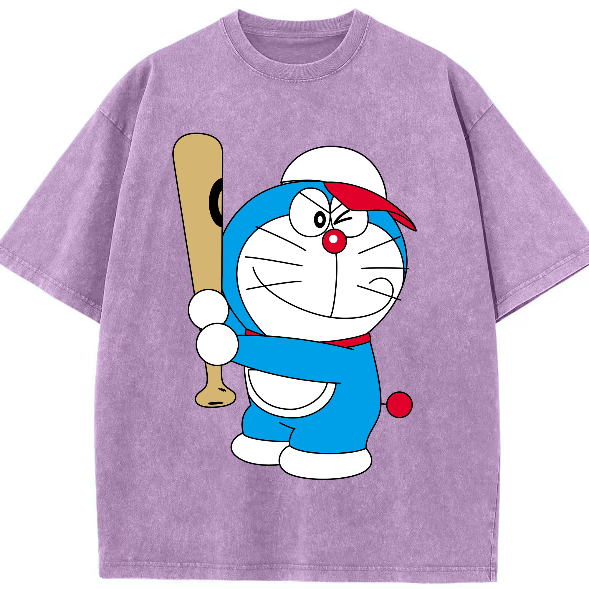 （画像用） ドラえもん Doraemon 綿100% ヴィンテージ風 半袖Tシャツ（フロントプリント）