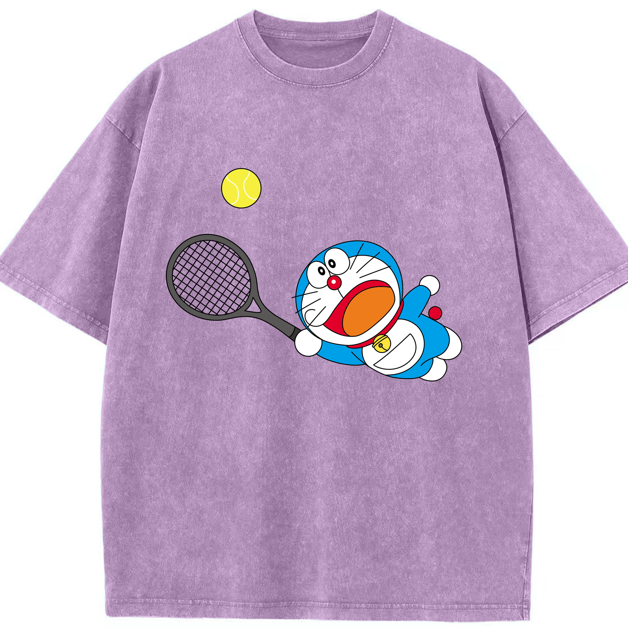 （画像用） ドラえもん Doraemon 綿100% ヴィンテージ風 半袖Tシャツ（フロントプリント）