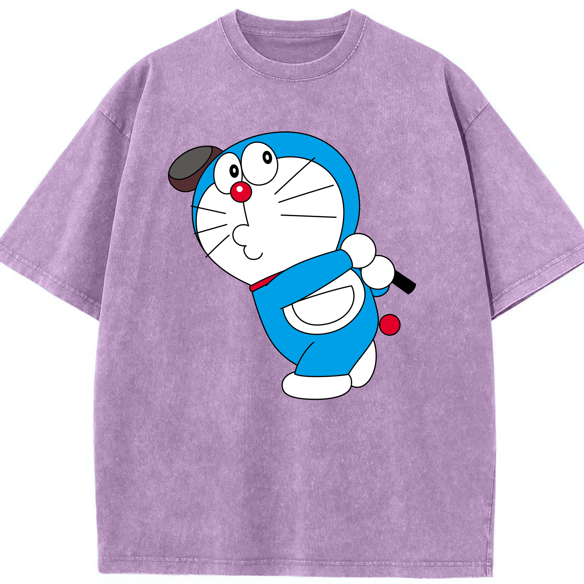 （画像用） ドラえもん Doraemon 綿100% ヴィンテージ風 半袖Tシャツ（フロントプリント）