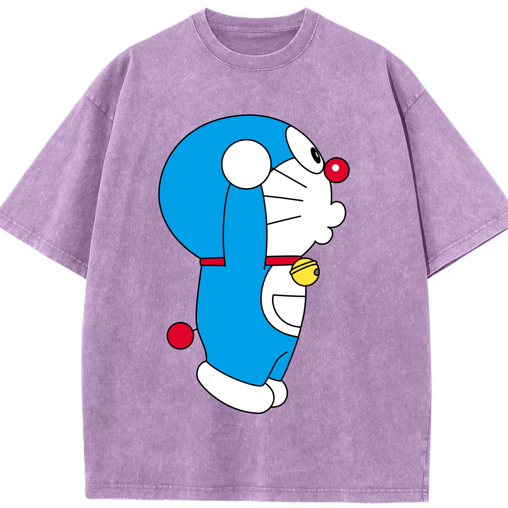 （画像用） ドラえもん Doraemon 綿100% ヴィンテージ風 半袖Tシャツ（フロントプリント）