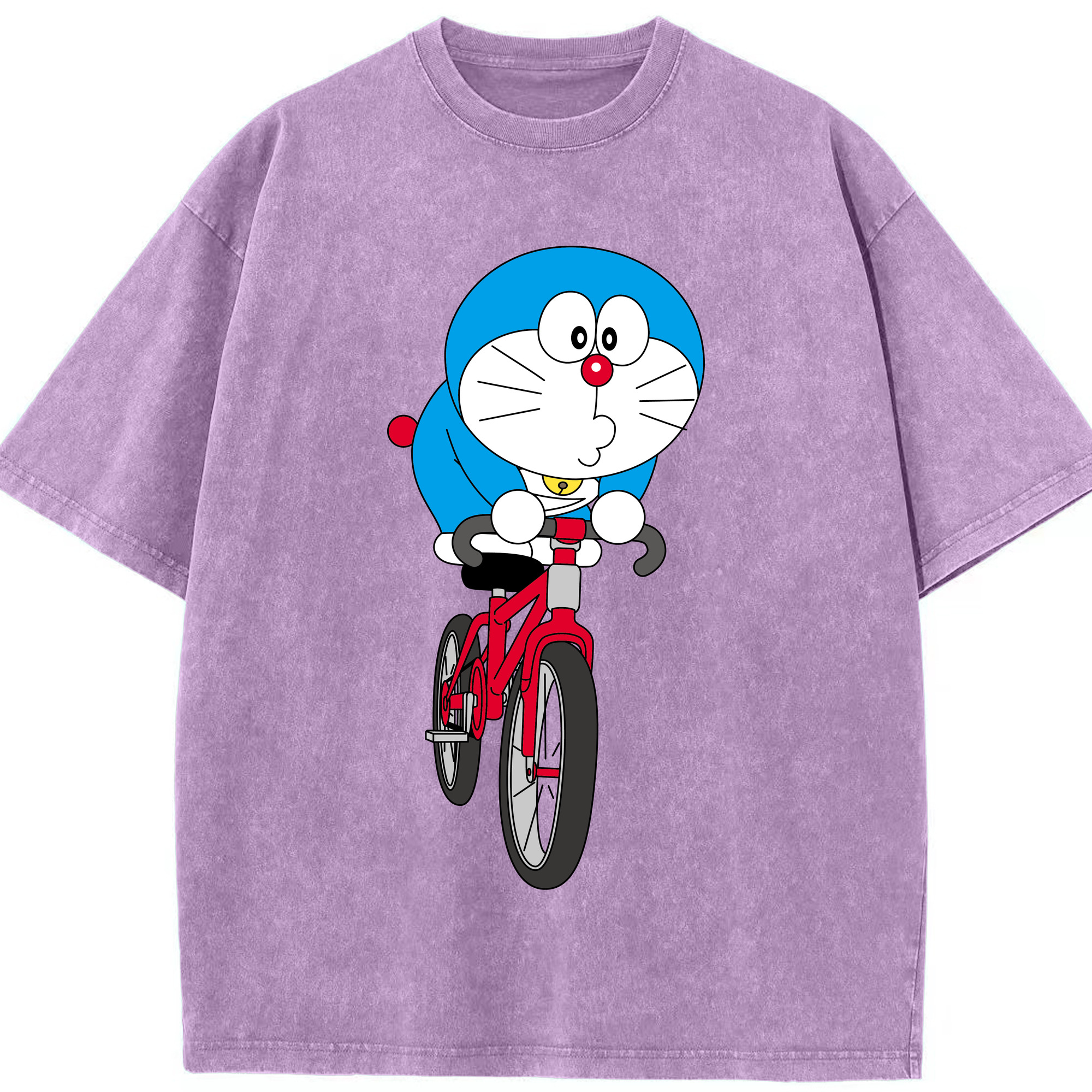 （画像用） ドラえもん Doraemon 綿100% ヴィンテージ風 半袖Tシャツ（フロントプリント）