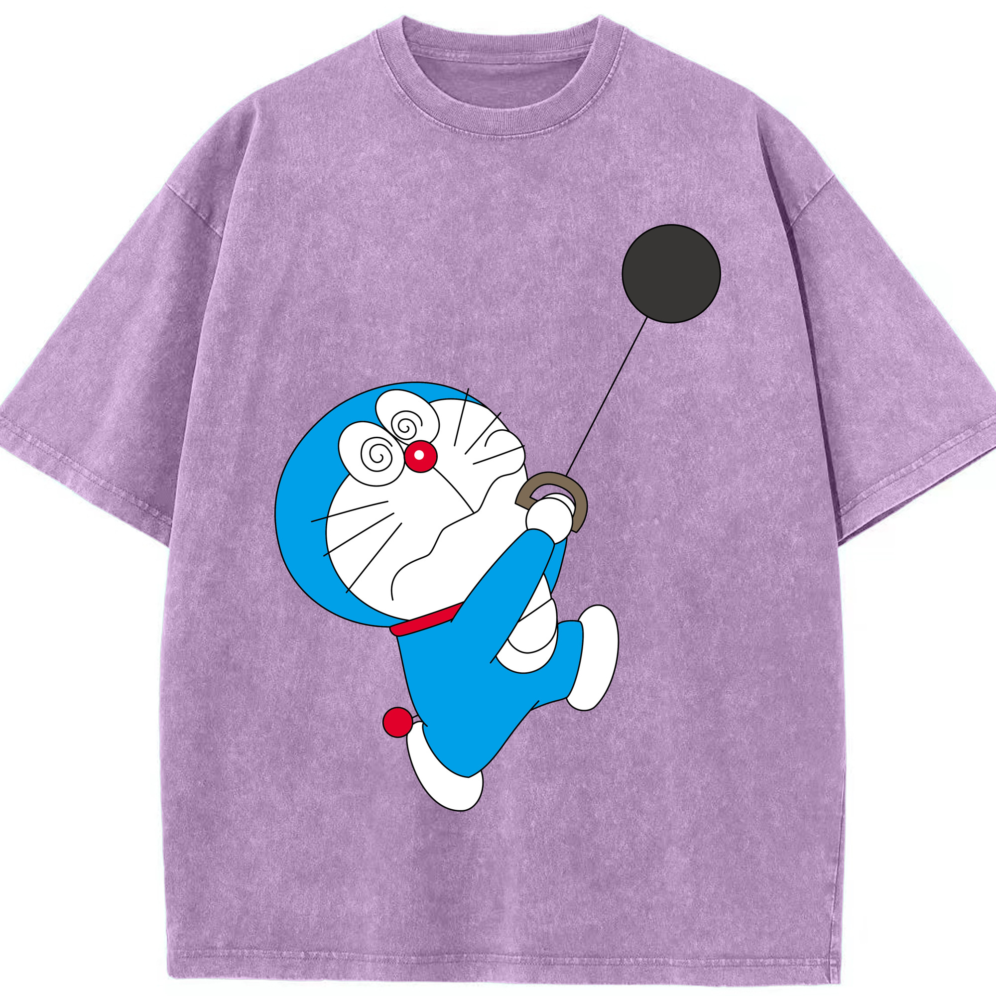 （画像用） ドラえもん Doraemon 綿100% ヴィンテージ風 半袖Tシャツ（フロントプリント）