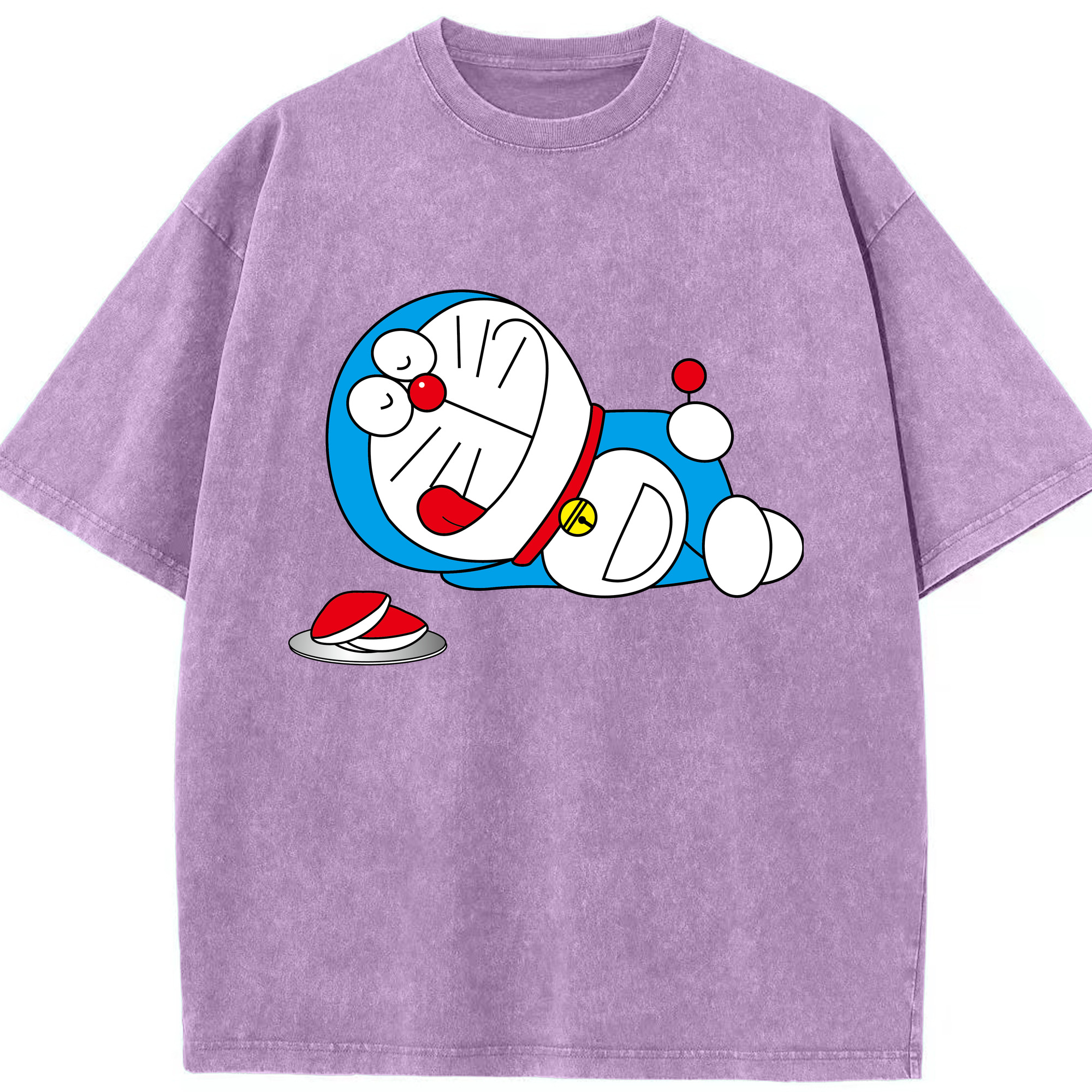 （画像用） ドラえもん Doraemon 綿100% ヴィンテージ風 半袖Tシャツ（フロントプリント）