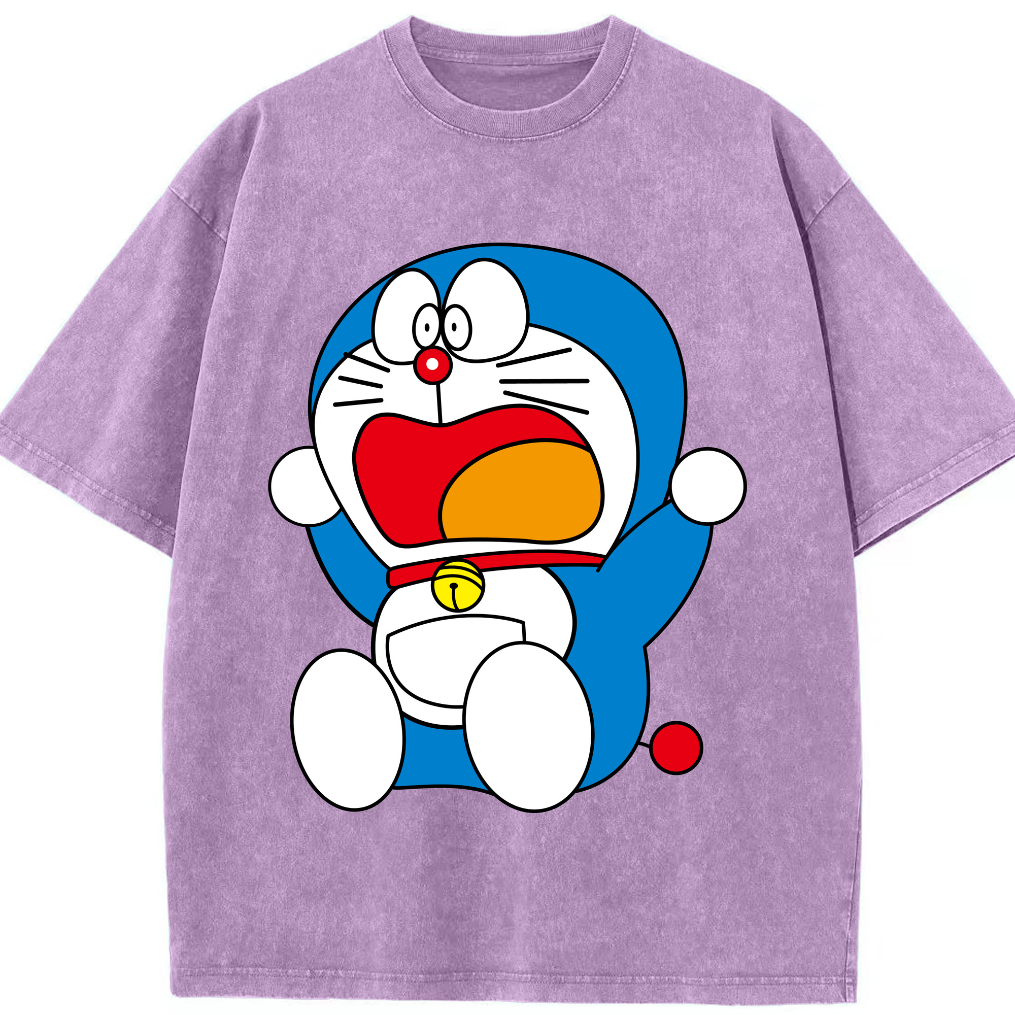 （画像用） ドラえもん Doraemon 綿100% ヴィンテージ風 半袖Tシャツ（フロントプリント）