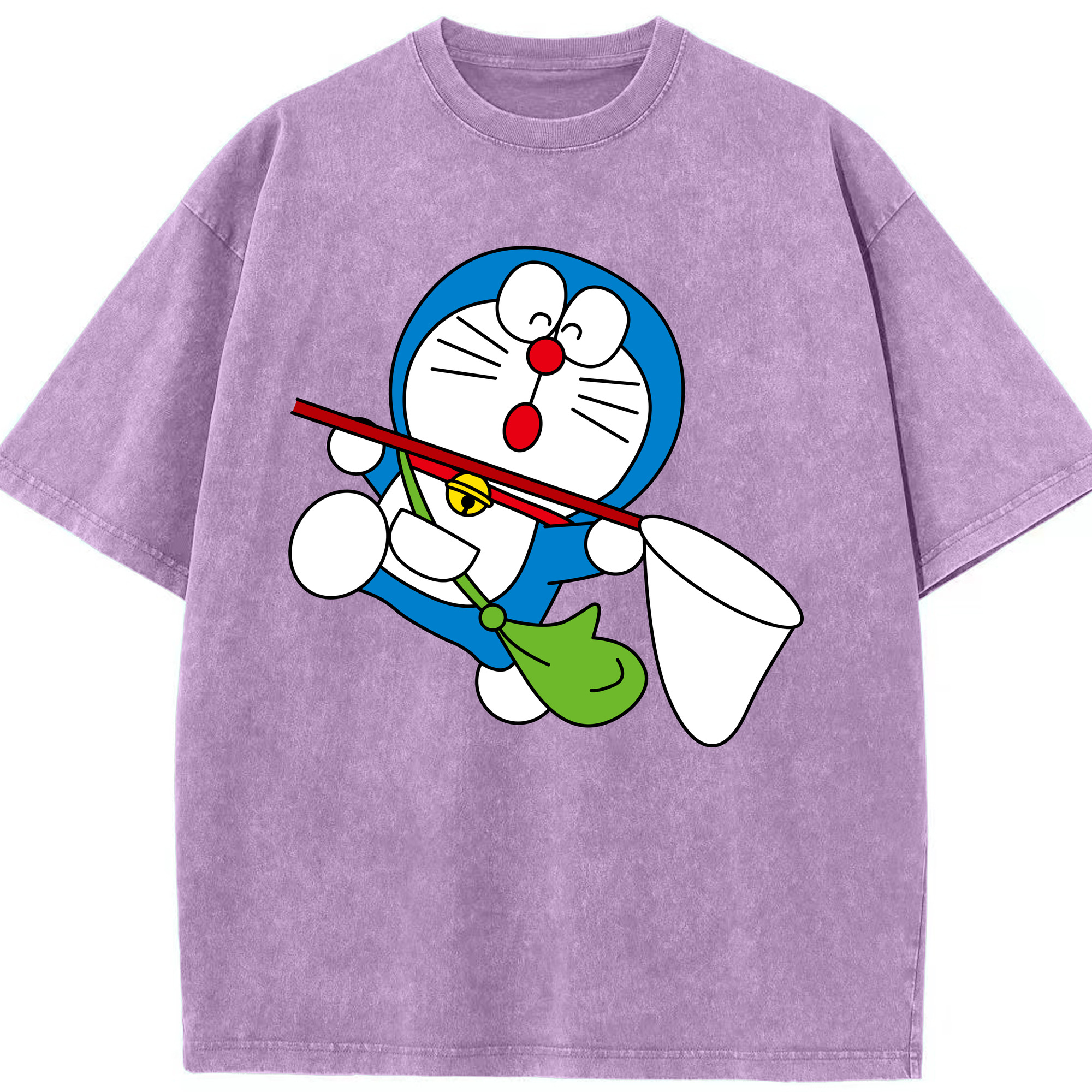 （画像用） ドラえもん Doraemon 綿100% ヴィンテージ風 半袖Tシャツ（フロントプリント）