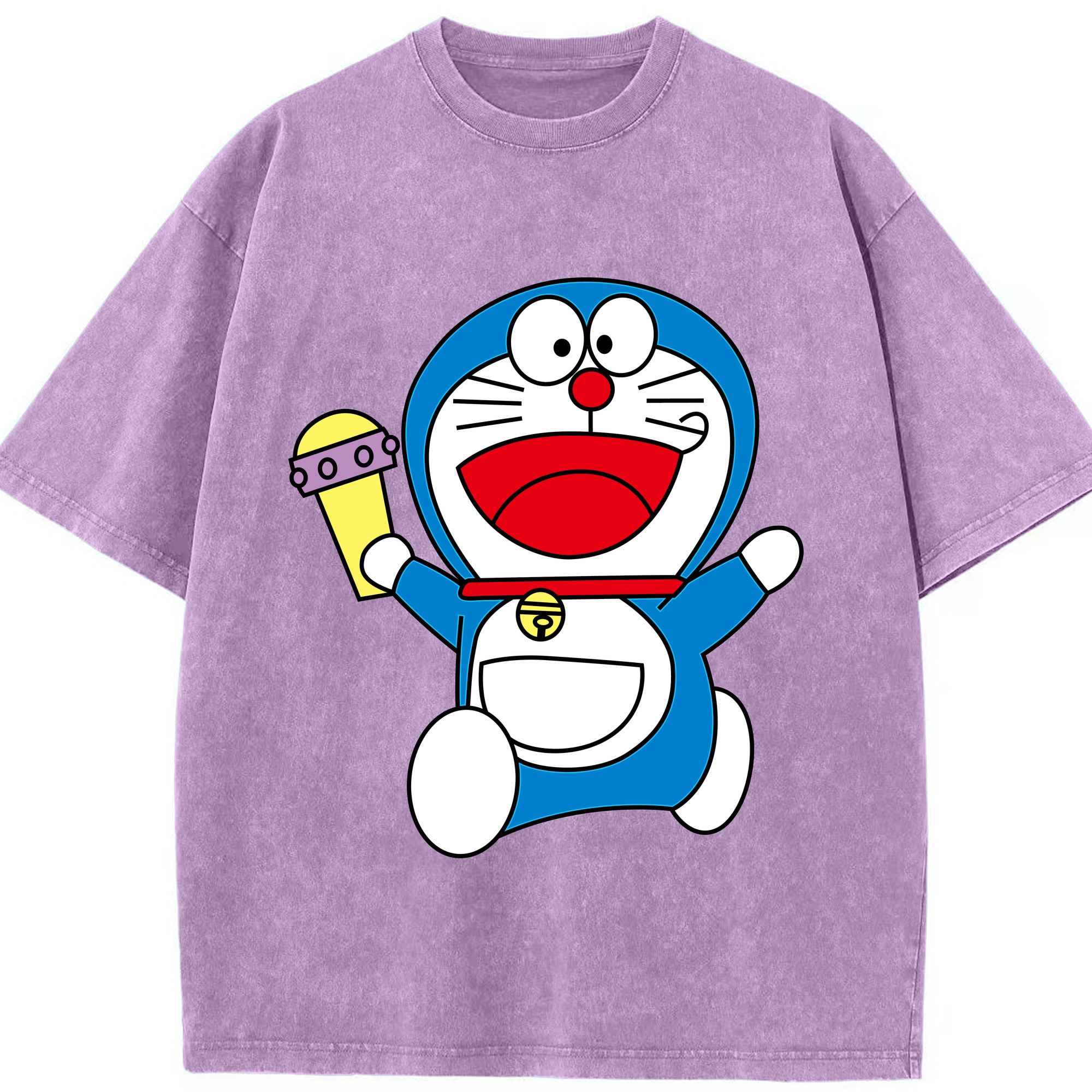 （画像用） ドラえもん Doraemon 綿100% ヴィンテージ風 半袖Tシャツ（フロントプリント）