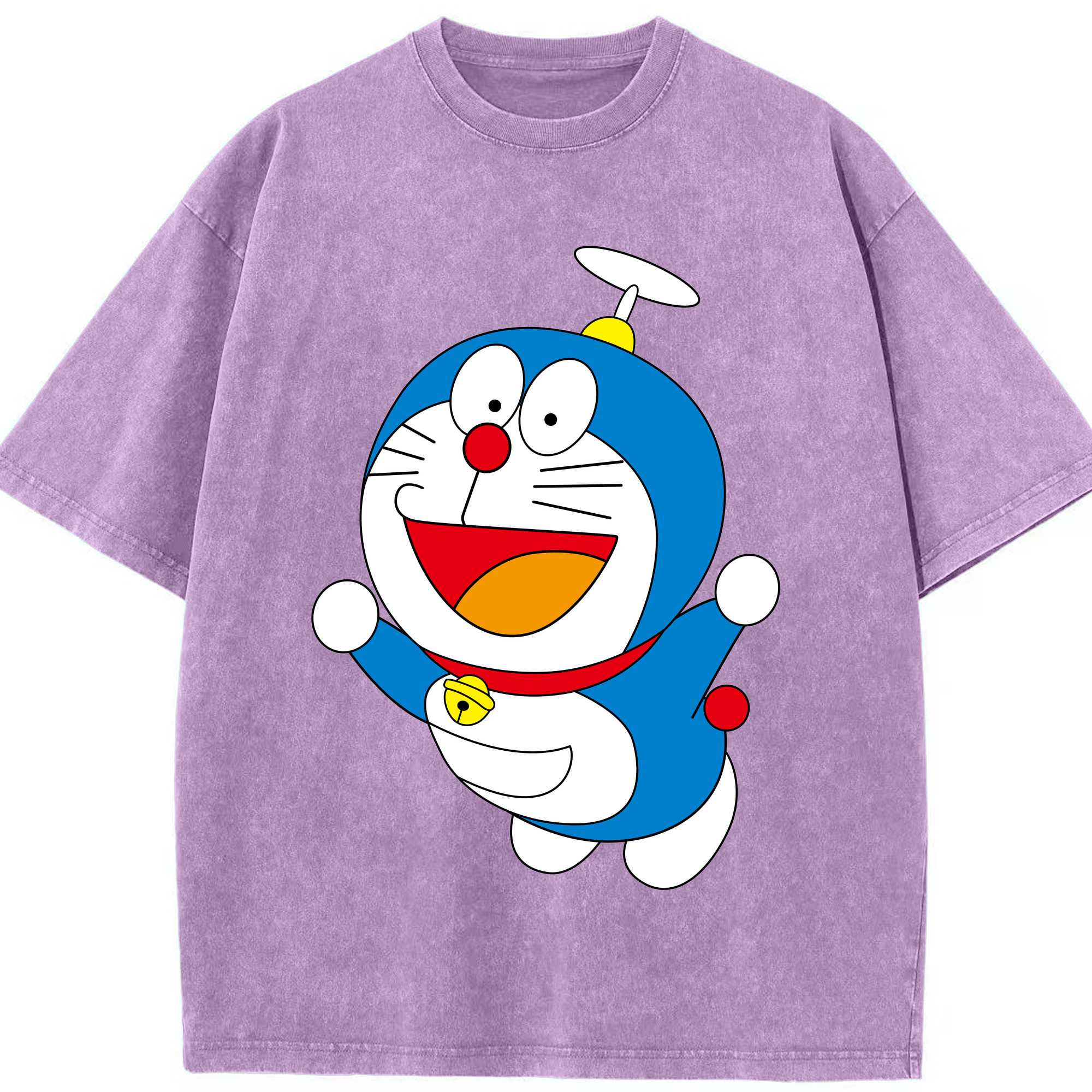 （画像用） ドラえもん Doraemon 綿100% ヴィンテージ風 半袖Tシャツ（フロントプリント）