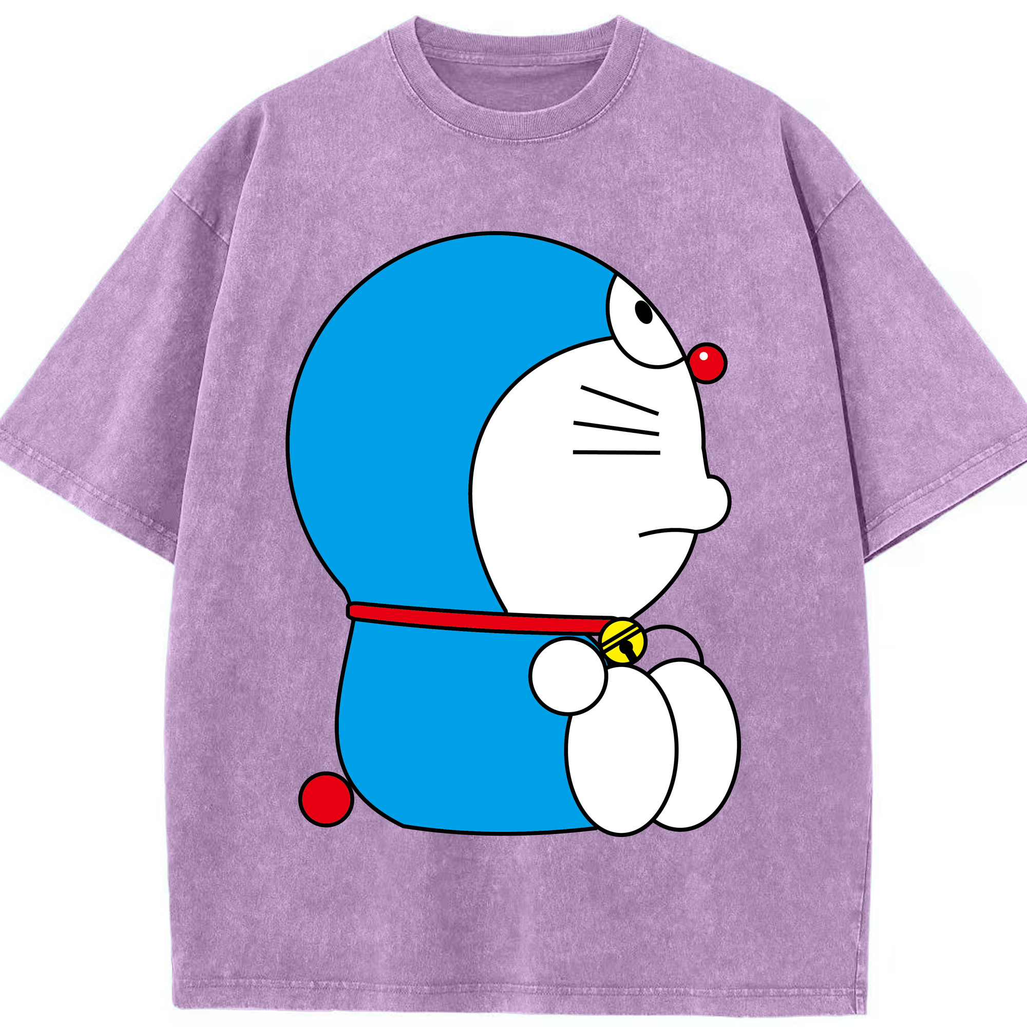 （画像用） ドラえもん Doraemon 綿100% ヴィンテージ風 半袖Tシャツ（フロントプリント）