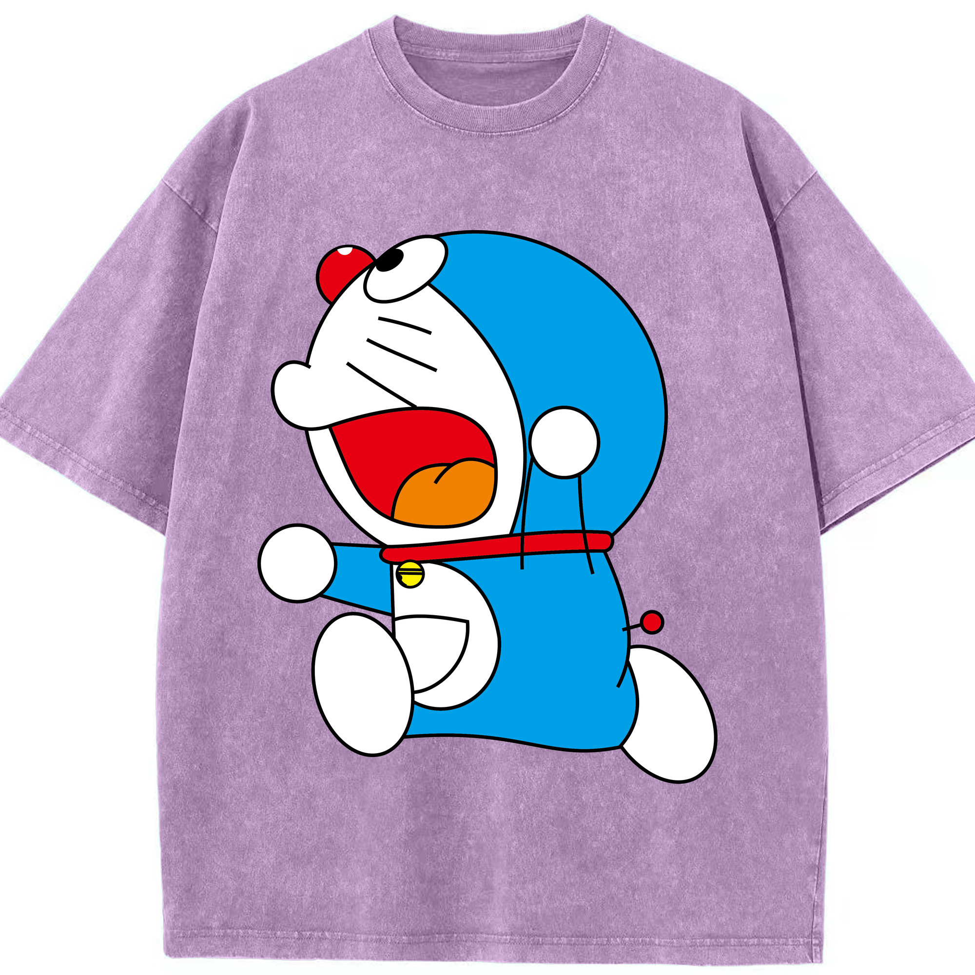 （画像用） ドラえもん Doraemon 綿100% ヴィンテージ風 半袖Tシャツ（フロントプリント）