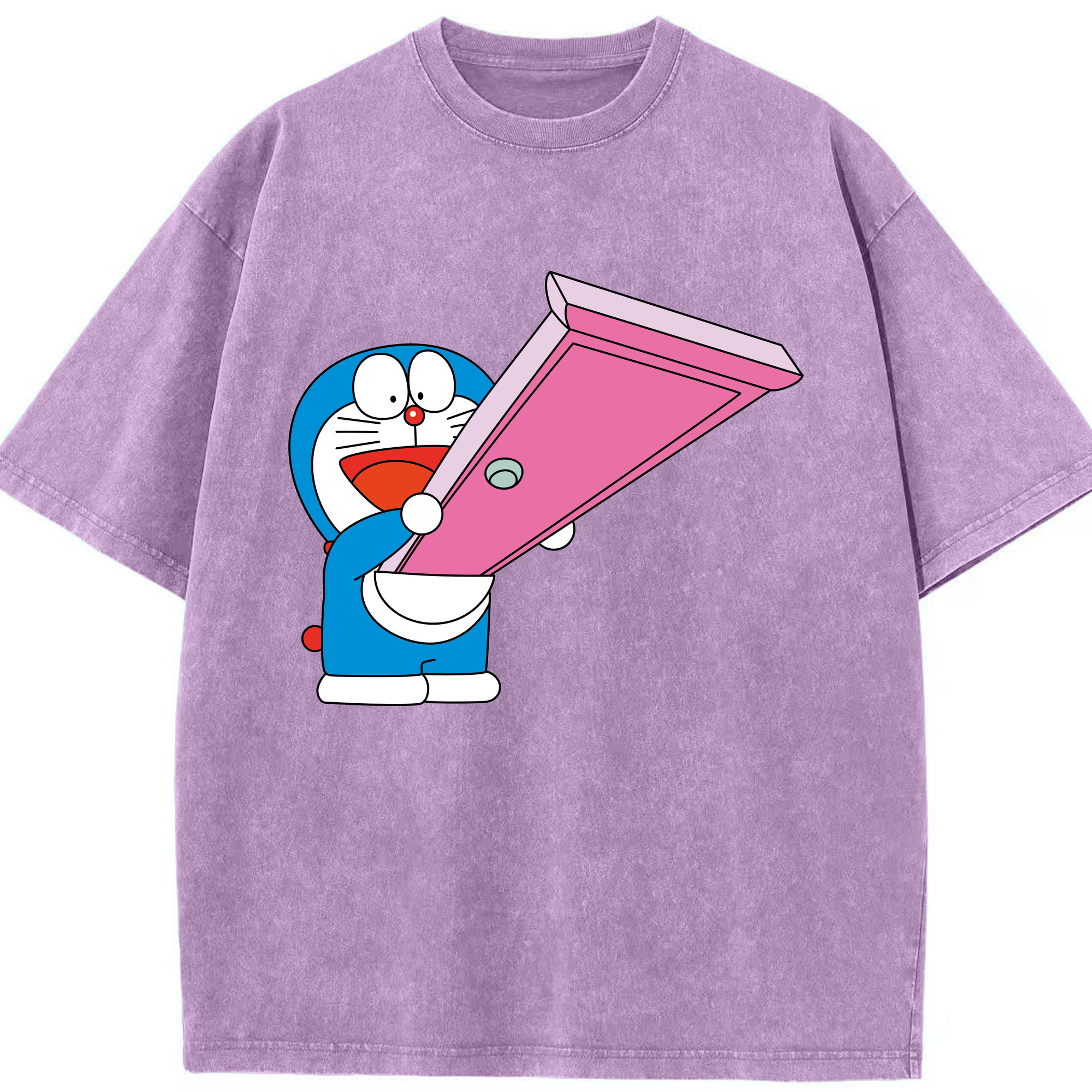 （画像用） ドラえもん Doraemon 綿100% ヴィンテージ風 半袖Tシャツ（フロントプリント）