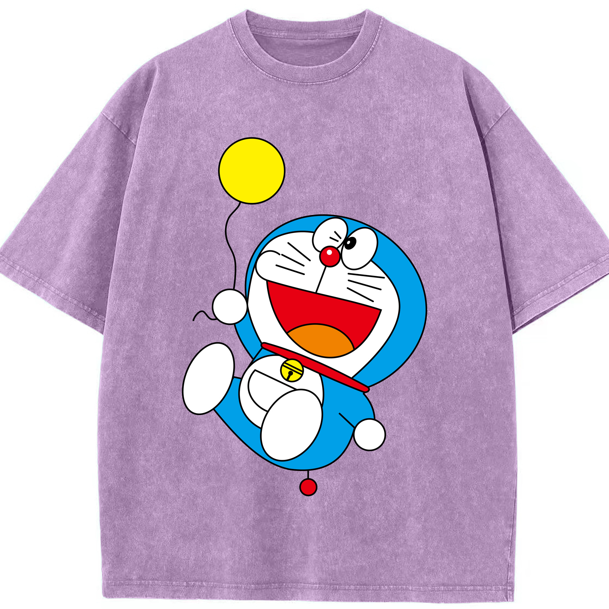 （画像用） ドラえもん Doraemon 綿100% ヴィンテージ風 半袖Tシャツ（フロントプリント）