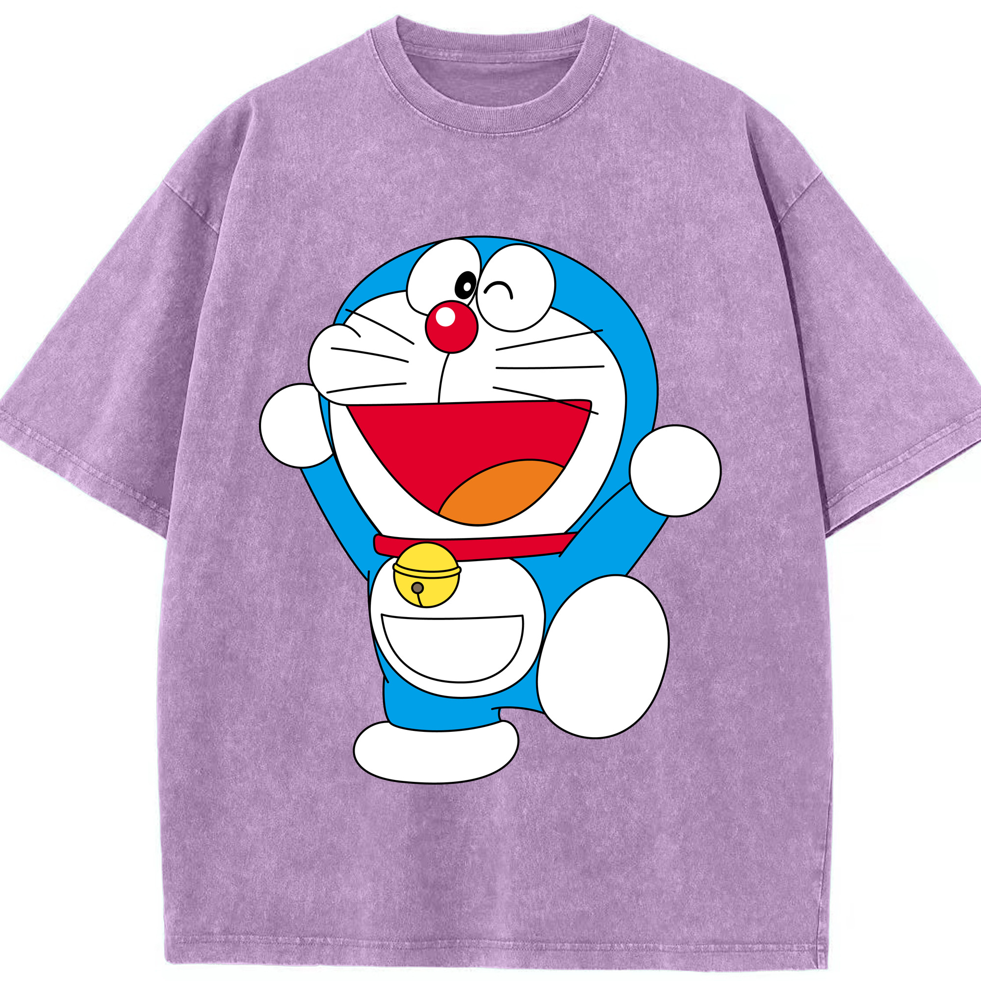 （画像用） ドラえもん Doraemon 綿100% ヴィンテージ風 半袖Tシャツ（フロントプリント）