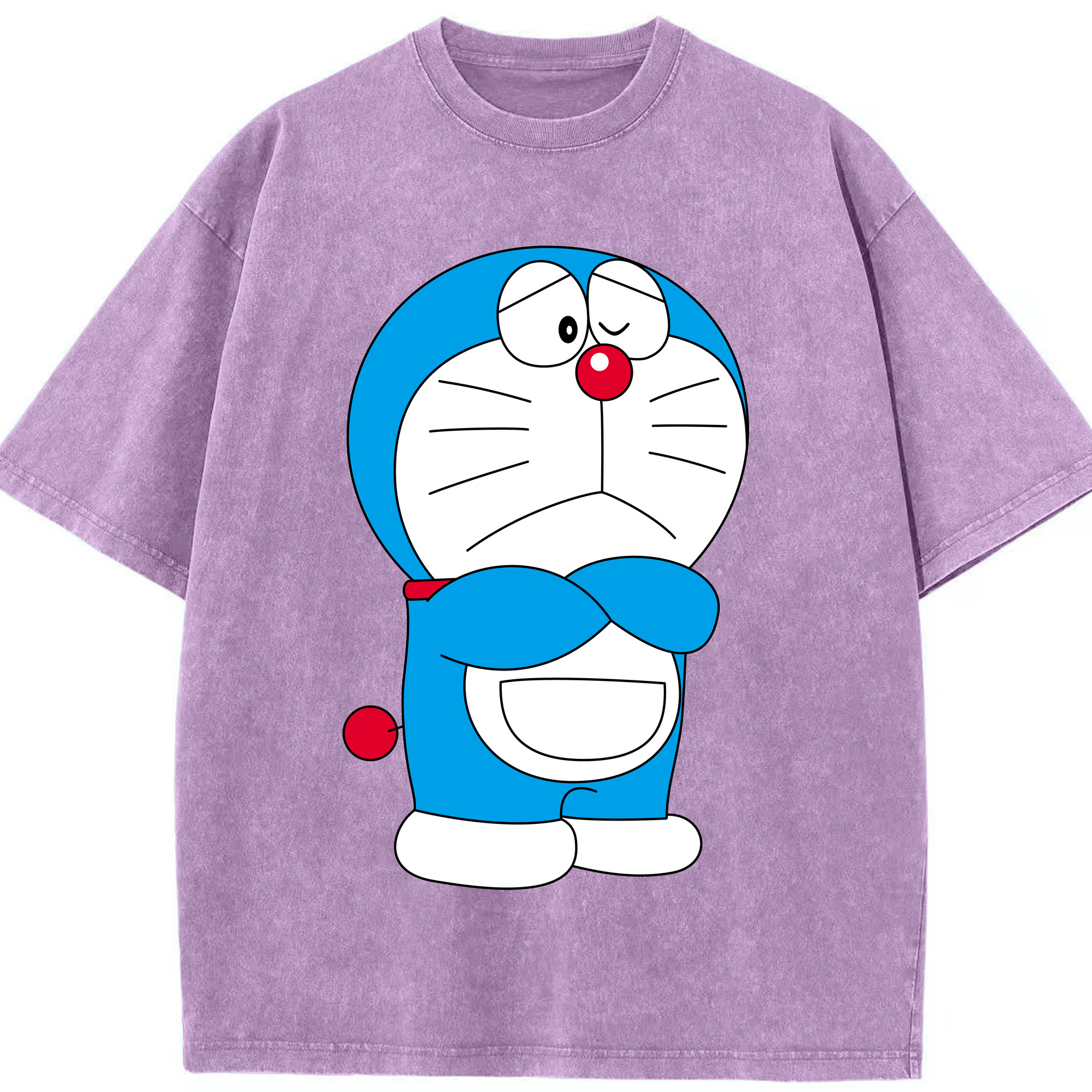 （画像用） ドラえもん Doraemon 綿100% ヴィンテージ風 半袖Tシャツ（フロントプリント）