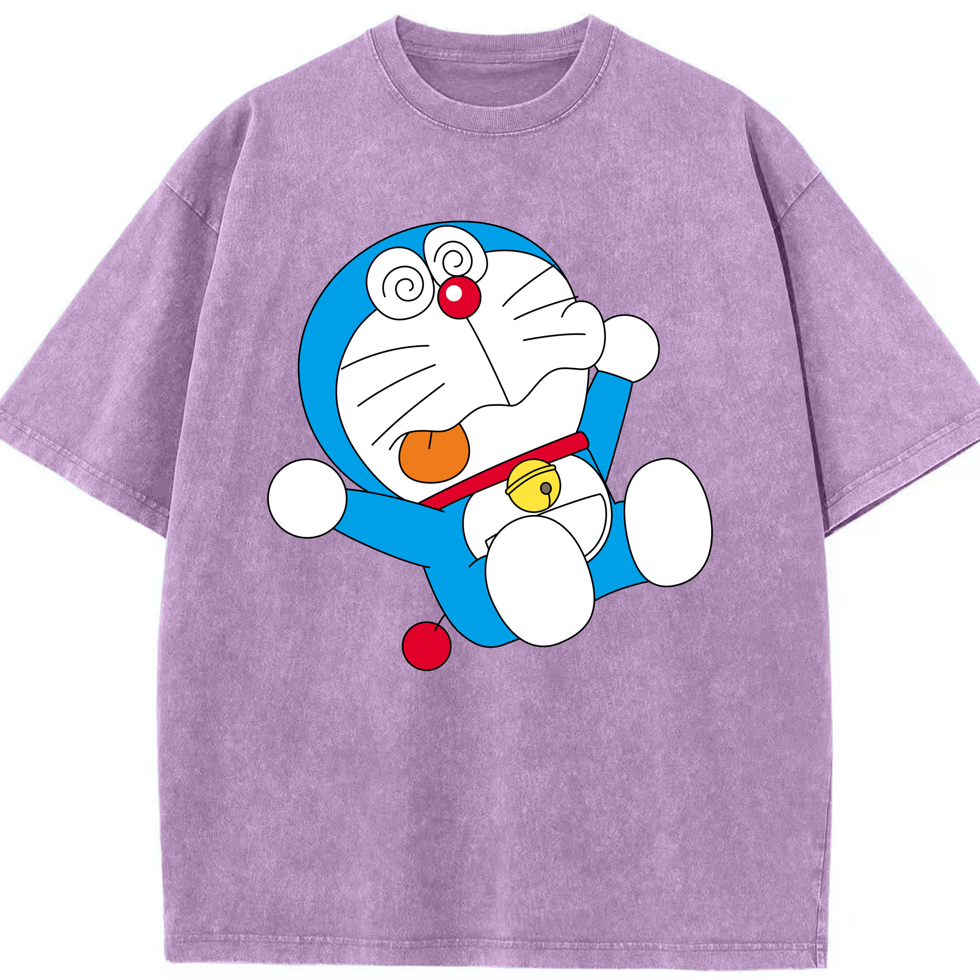 （画像用） ドラえもん Doraemon 綿100% ヴィンテージ風 半袖Tシャツ（フロントプリント）