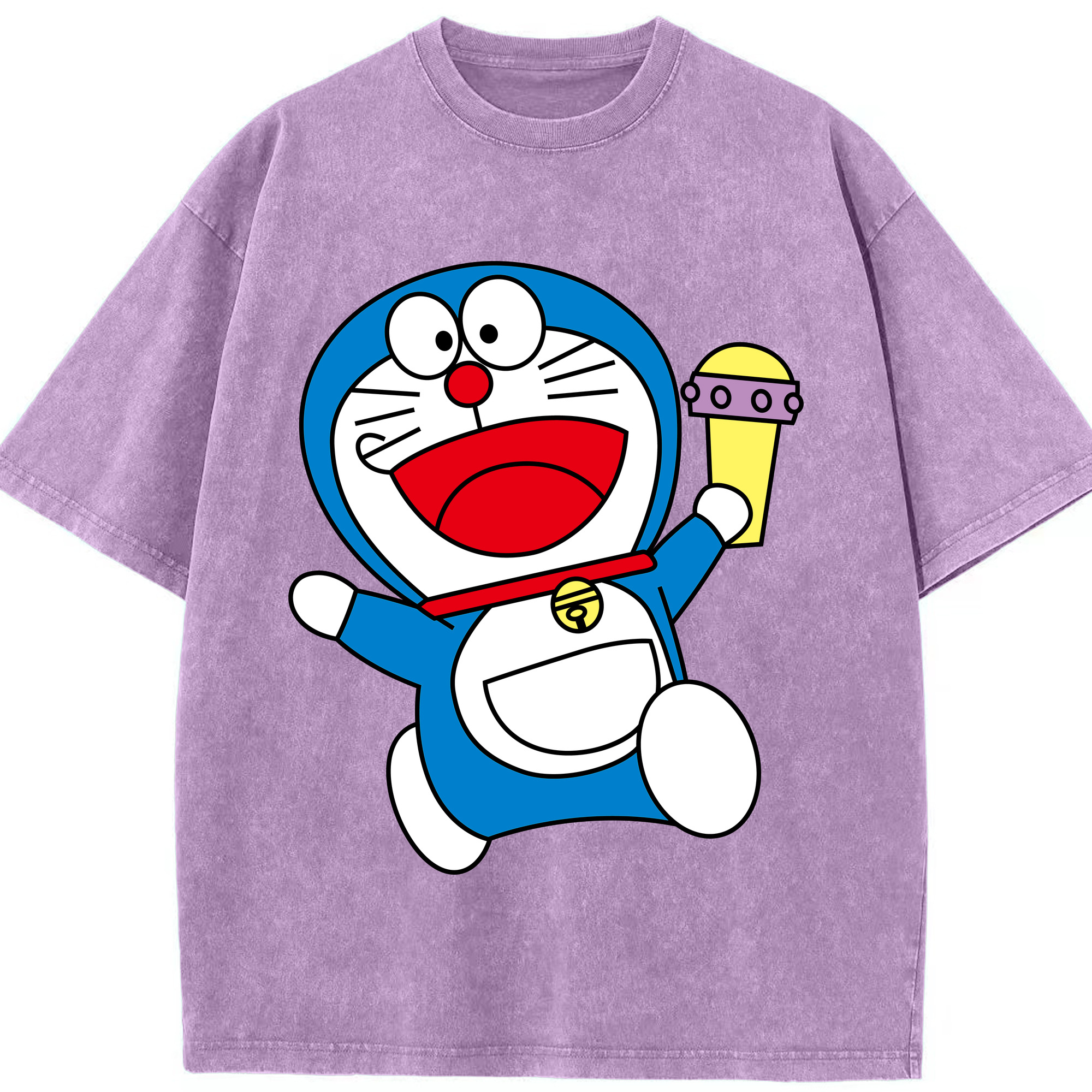 （画像用） ドラえもん Doraemon 綿100% ヴィンテージ風 半袖Tシャツ（フロントプリント）