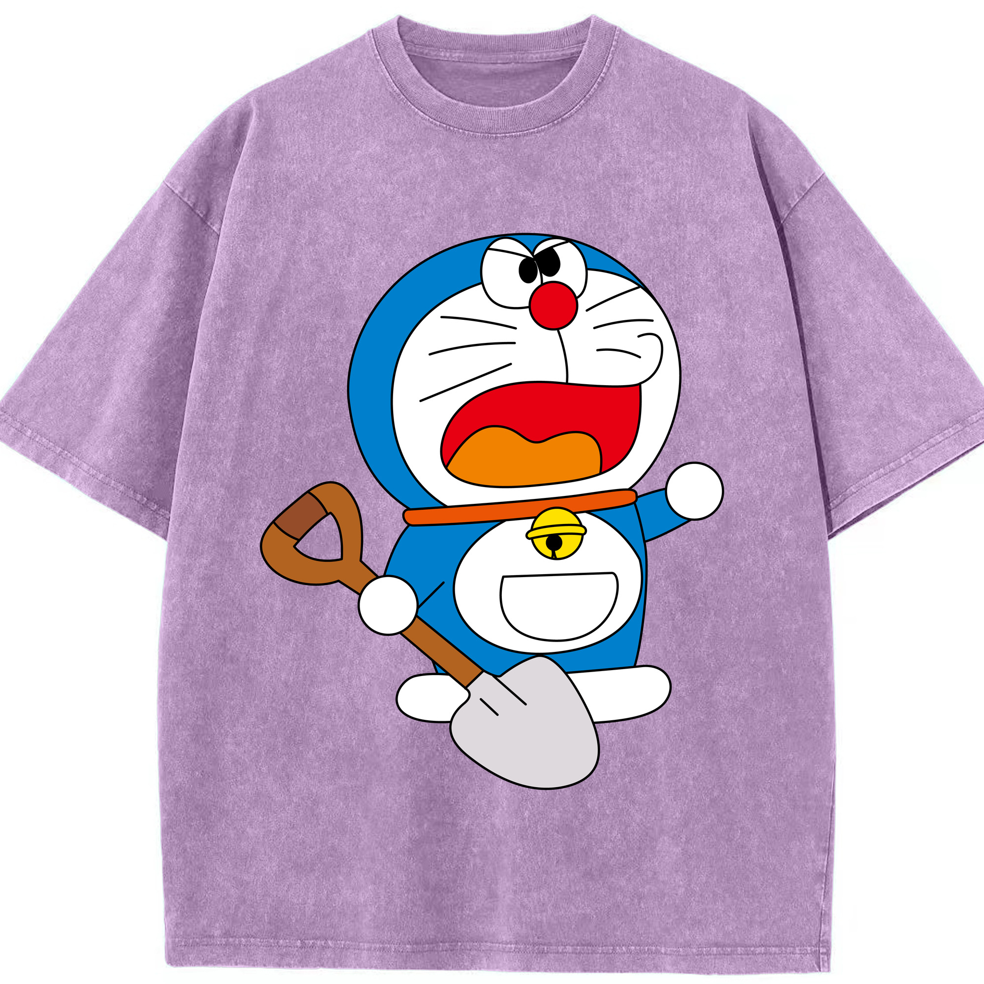 （画像用） ドラえもん Doraemon 綿100% ヴィンテージ風 半袖Tシャツ（フロントプリント）