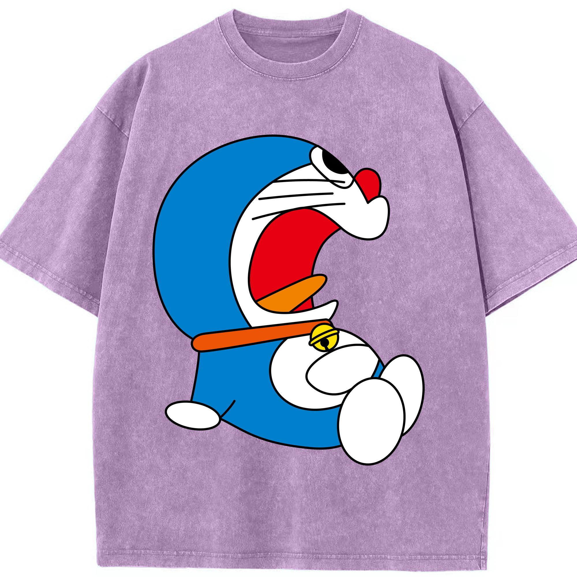 （画像用） ドラえもん Doraemon 綿100% ヴィンテージ風 半袖Tシャツ（フロントプリント）