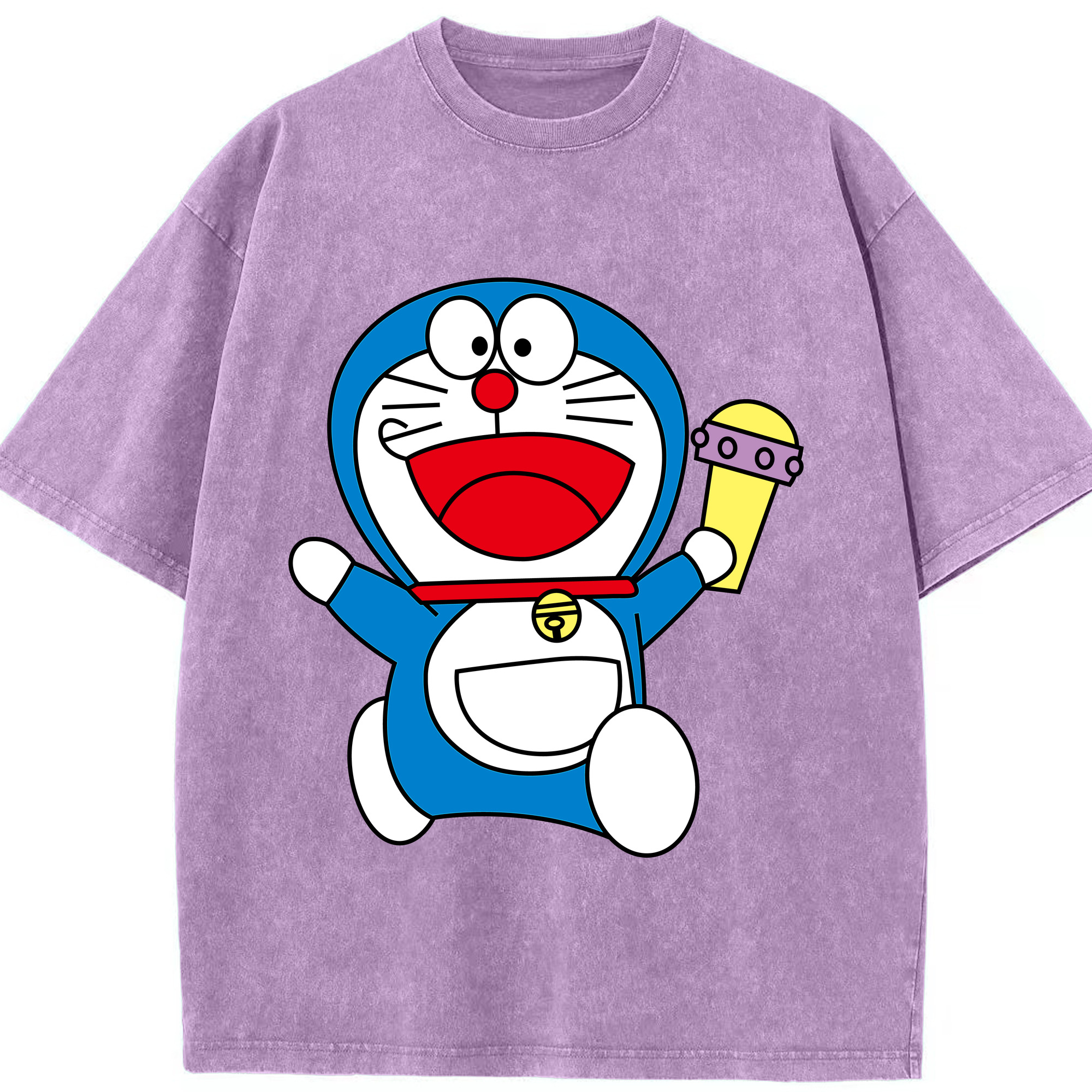 （画像用） ドラえもん Doraemon 綿100% ヴィンテージ風 半袖Tシャツ（フロントプリント）