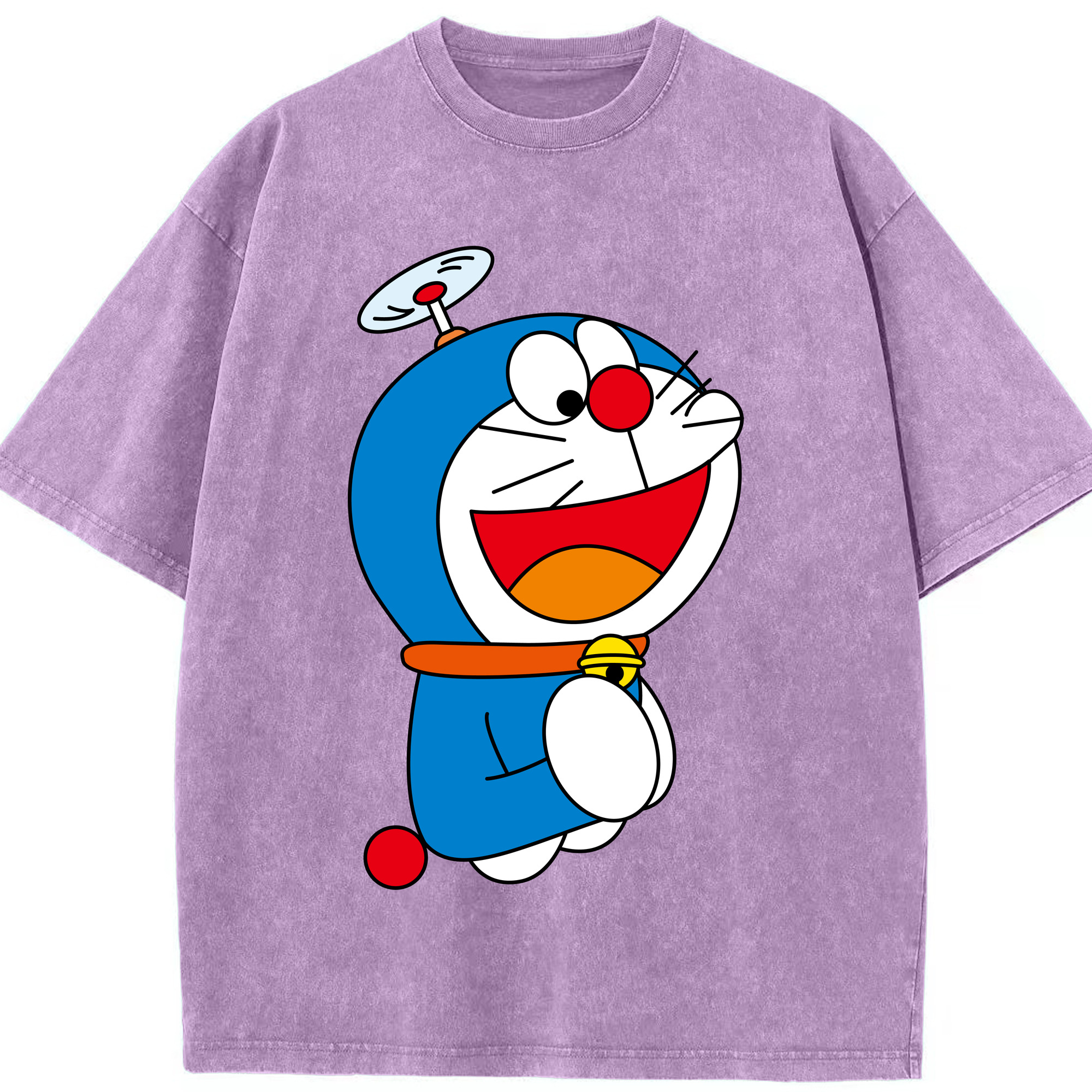 （画像用） ドラえもん Doraemon 綿100% ヴィンテージ風 半袖Tシャツ（フロントプリント）