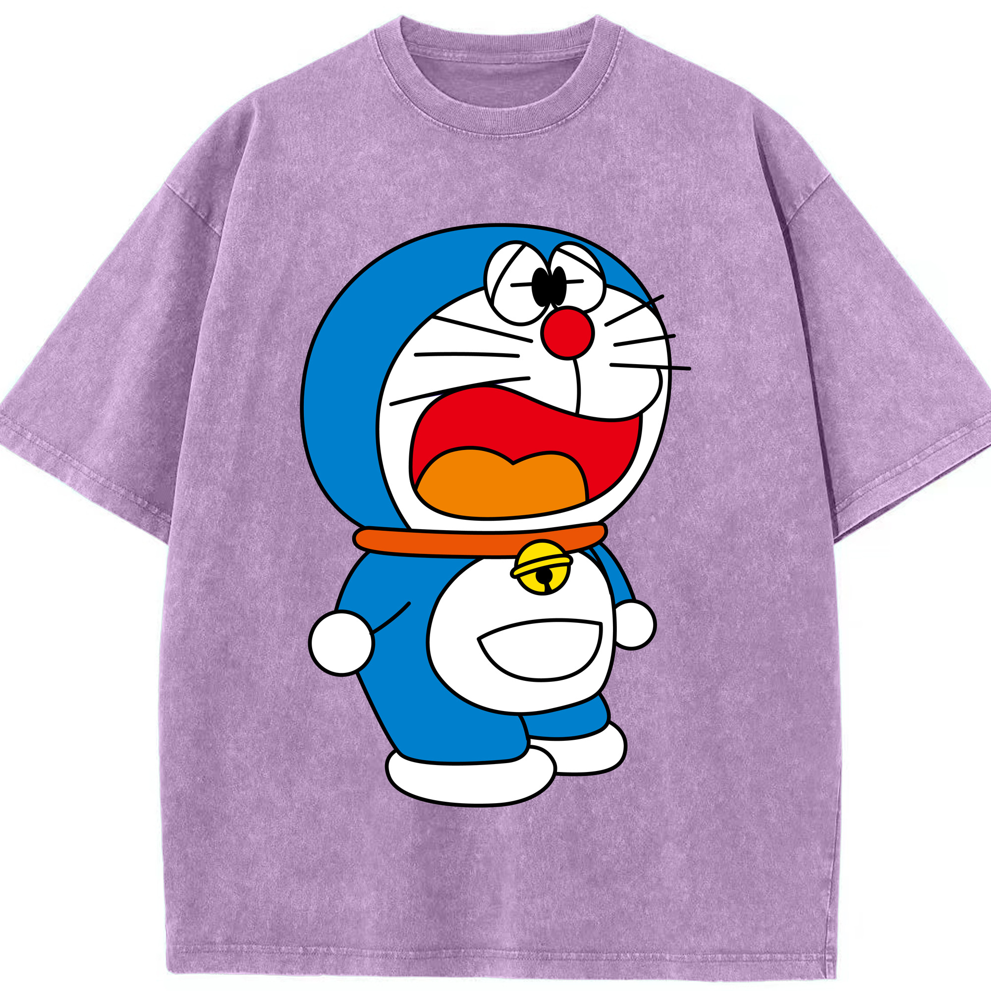 （画像用） ドラえもん Doraemon 綿100% ヴィンテージ風 半袖Tシャツ（フロントプリント）