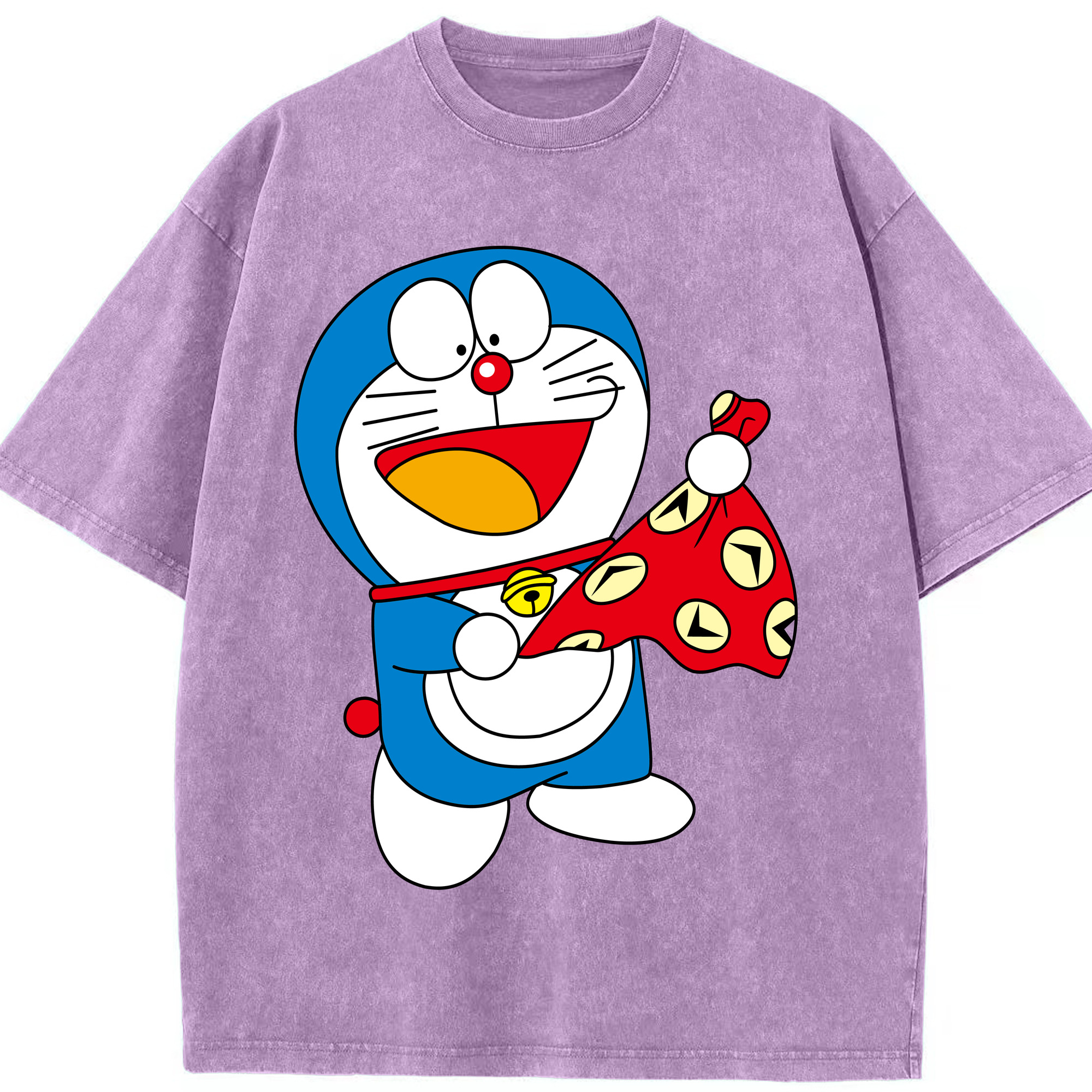 （画像用） ドラえもん Doraemon 綿100% ヴィンテージ風 半袖Tシャツ（フロントプリント）