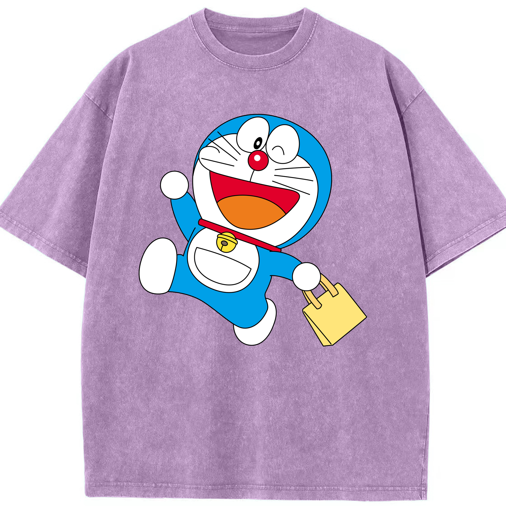 （画像用） ドラえもん Doraemon 綿100% ヴィンテージ風 半袖Tシャツ（フロントプリント）