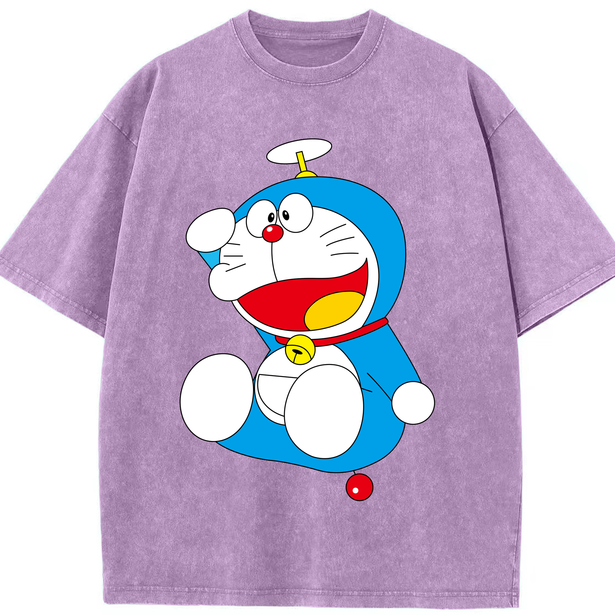 （画像用） ドラえもん Doraemon 綿100% ヴィンテージ風 半袖Tシャツ（フロントプリント）