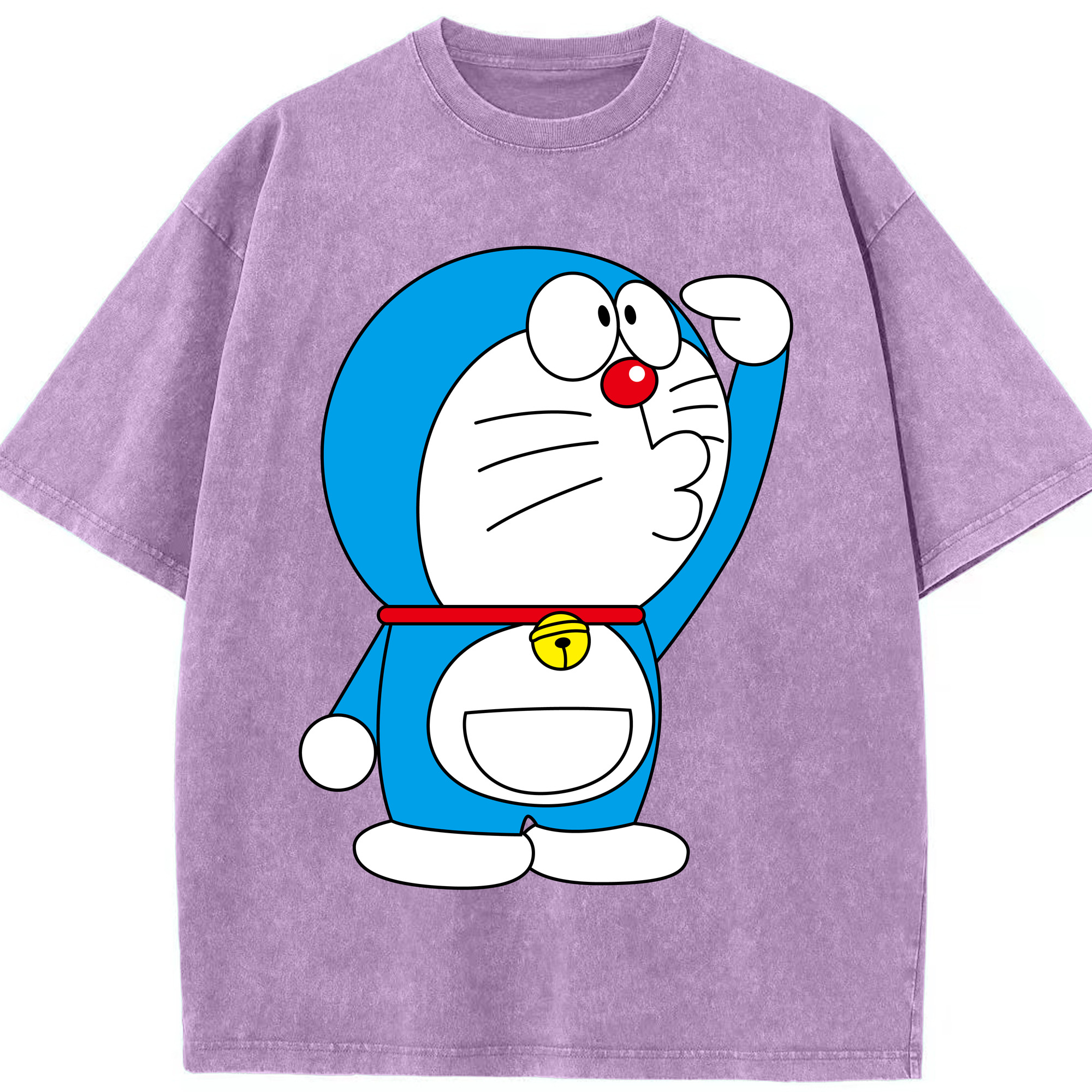 （画像用） ドラえもん Doraemon 綿100% ヴィンテージ風 半袖Tシャツ（フロントプリント）