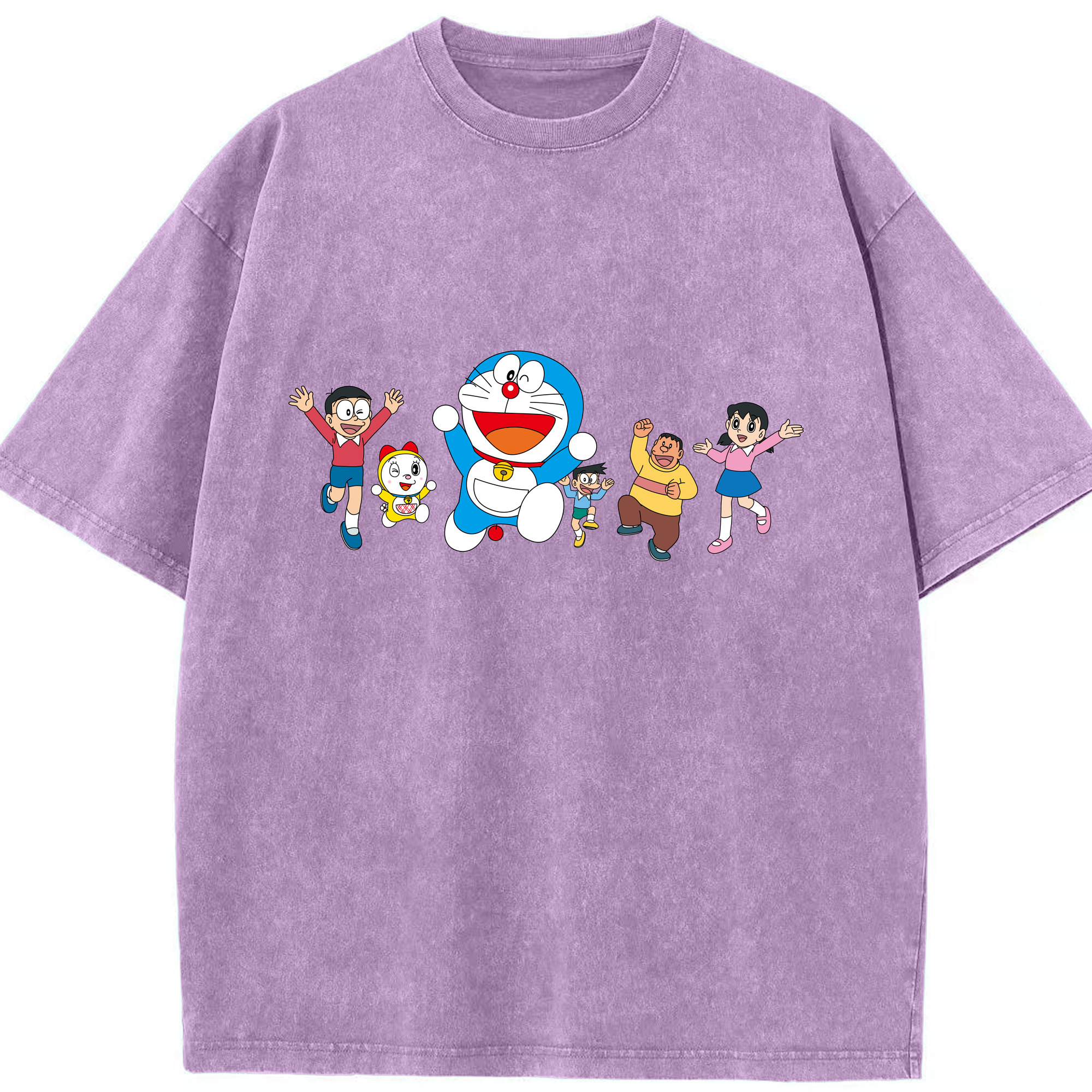 （画像用） ドラえもん 骨川 スネ夫 Doraemon Honekawa Suneo 綿100% ヴィンテージ風 半袖Tシャツ（フロントプリント）