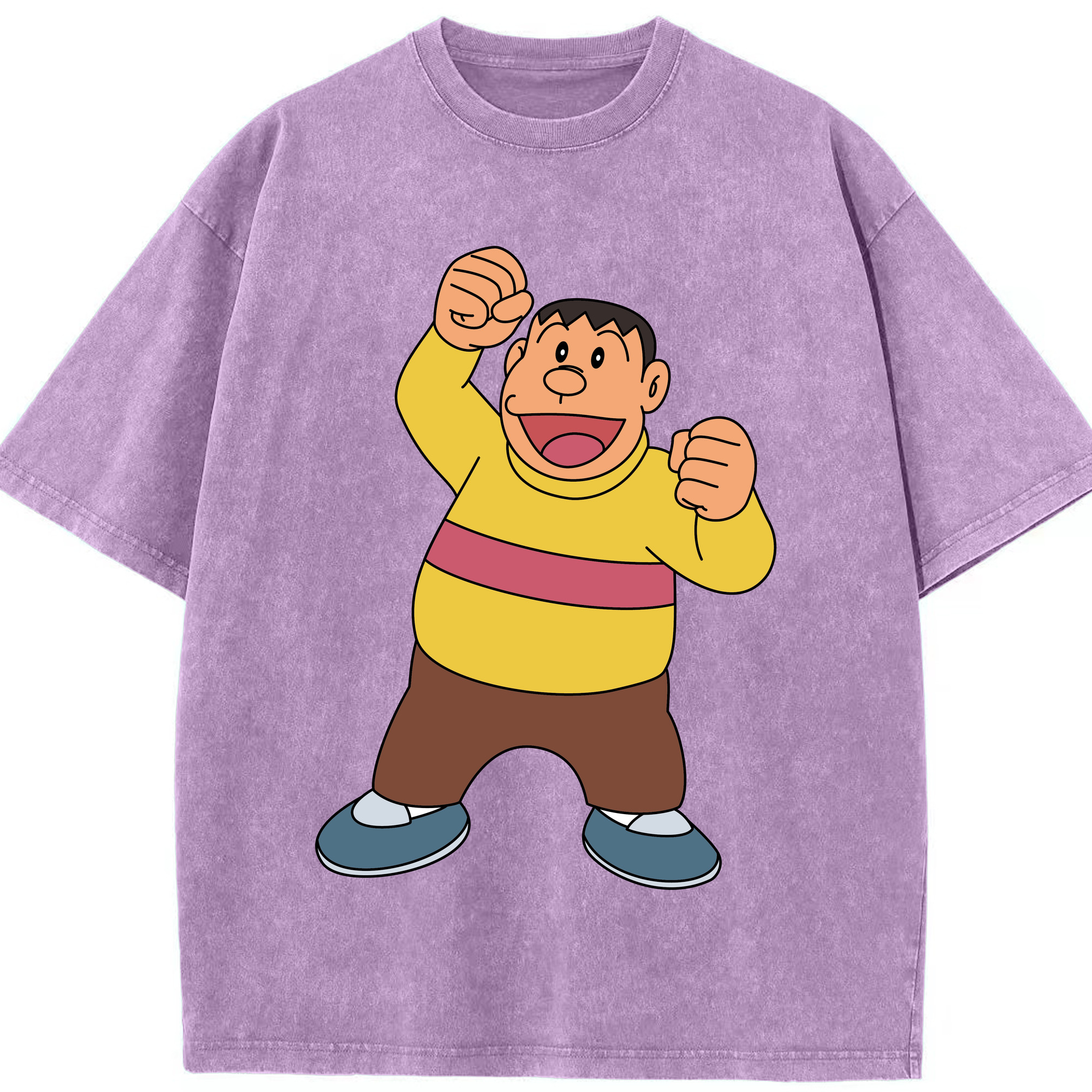 （画像用） ドラえもん 剛田武 Doraemon Gouta Takeshi 綿100% ヴィンテージ風 半袖Tシャツ（フロントプリント）