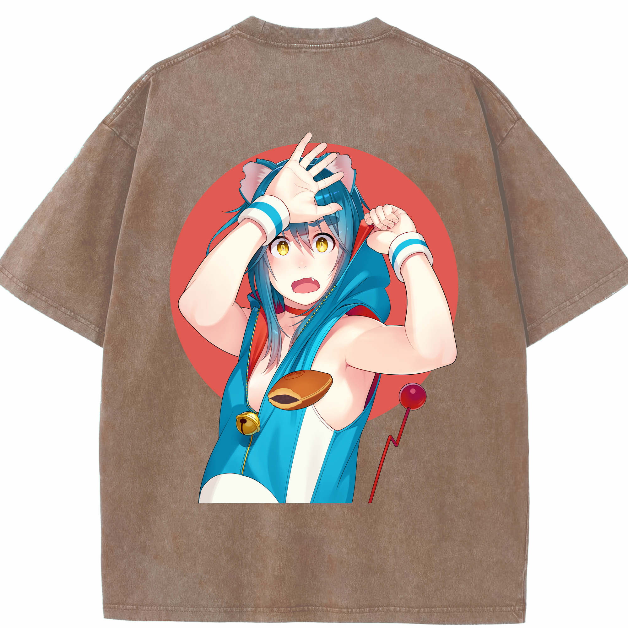 （画像用） ドラえもん Doraemon 綿100% ヴィンテージ風 半袖Tシャツ（背面プリント）