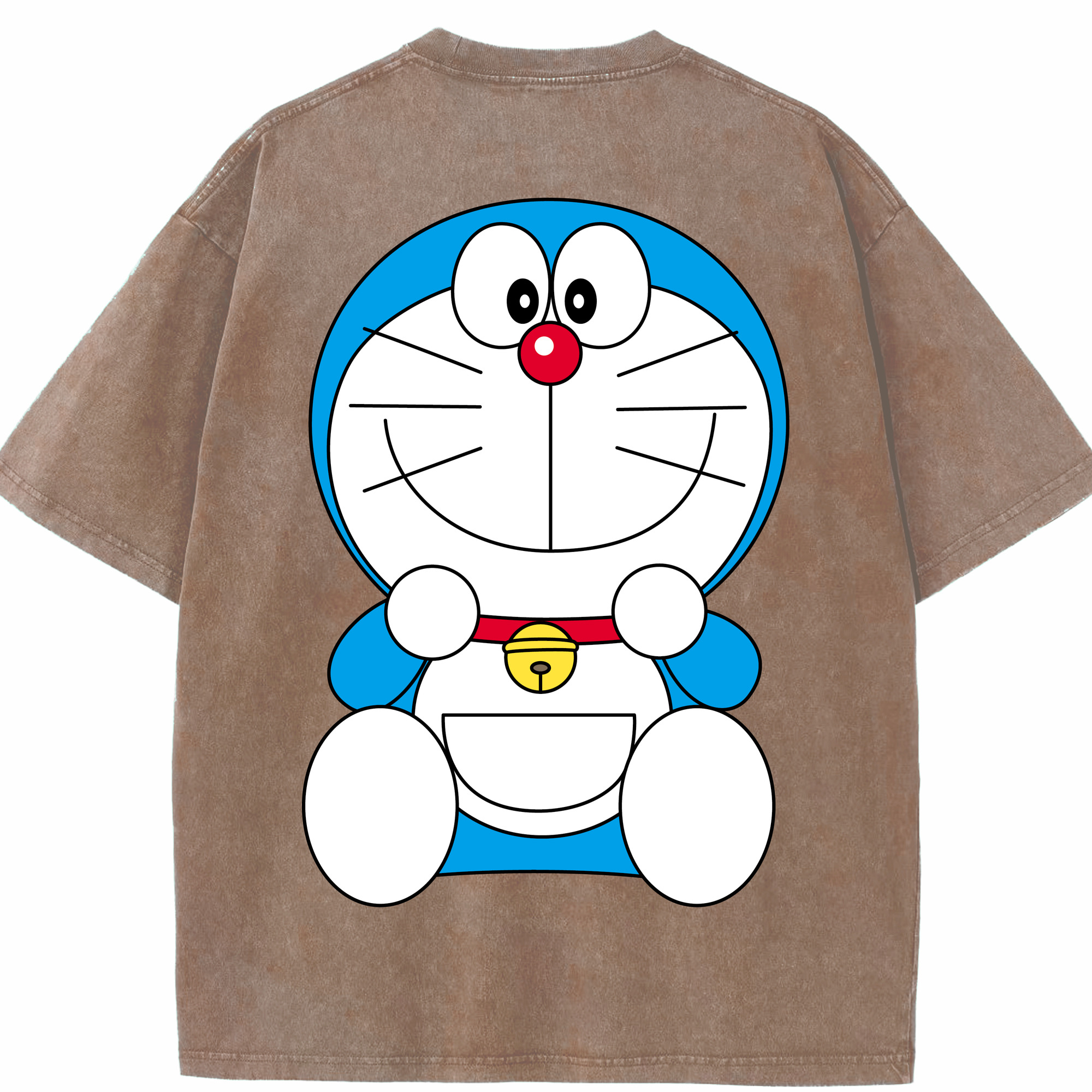 （画像用） ドラえもん Doraemon 綿100% ヴィンテージ風 半袖Tシャツ（背面プリント）