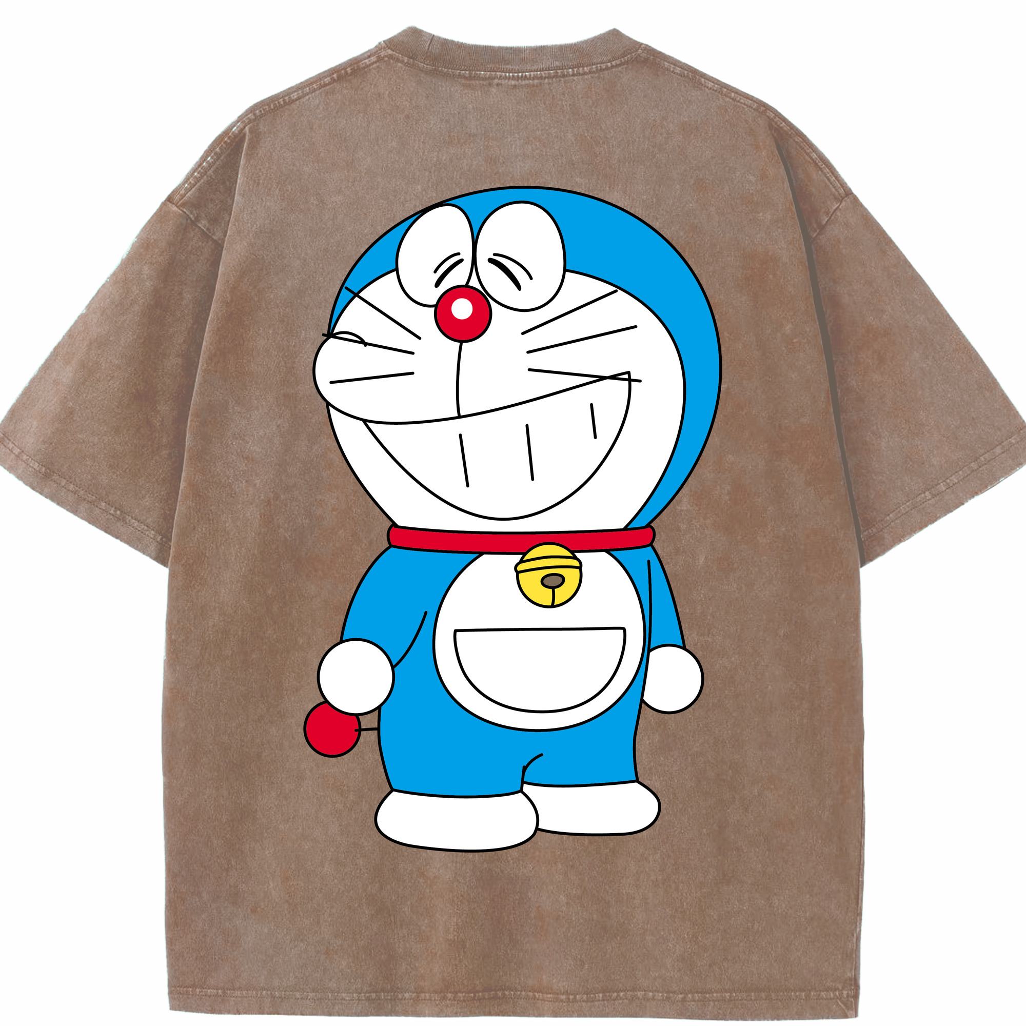 （画像用） ドラえもん Doraemon 綿100% ヴィンテージ風 半袖Tシャツ（背面プリント）