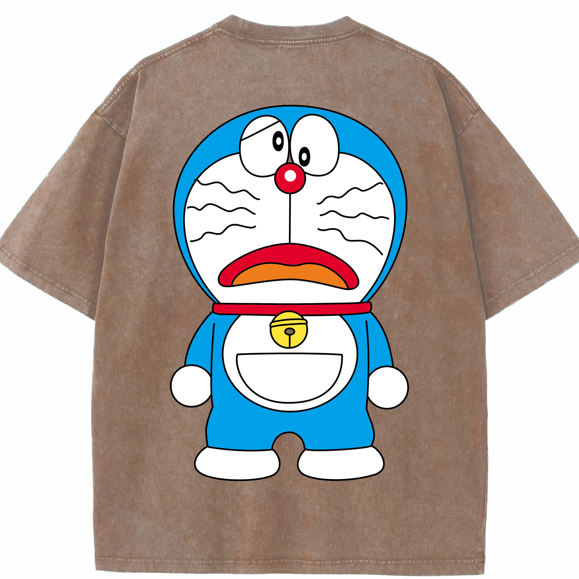 （画像用） ドラえもん Doraemon 綿100% ヴィンテージ風 半袖Tシャツ（背面プリント）