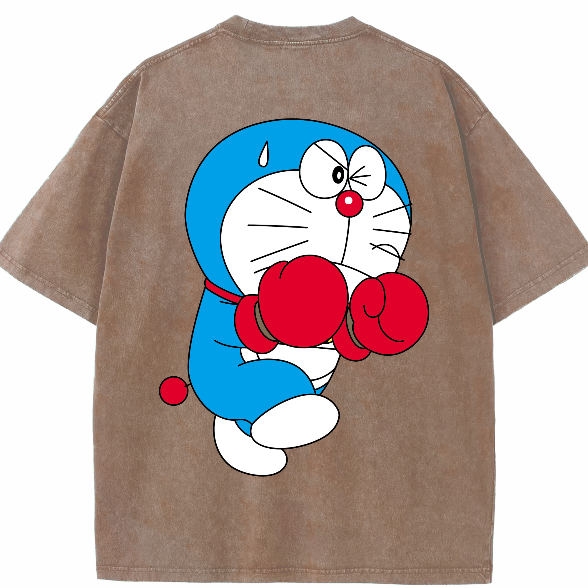 （画像用） ドラえもん Doraemon 綿100% ヴィンテージ風 半袖Tシャツ（背面プリント）