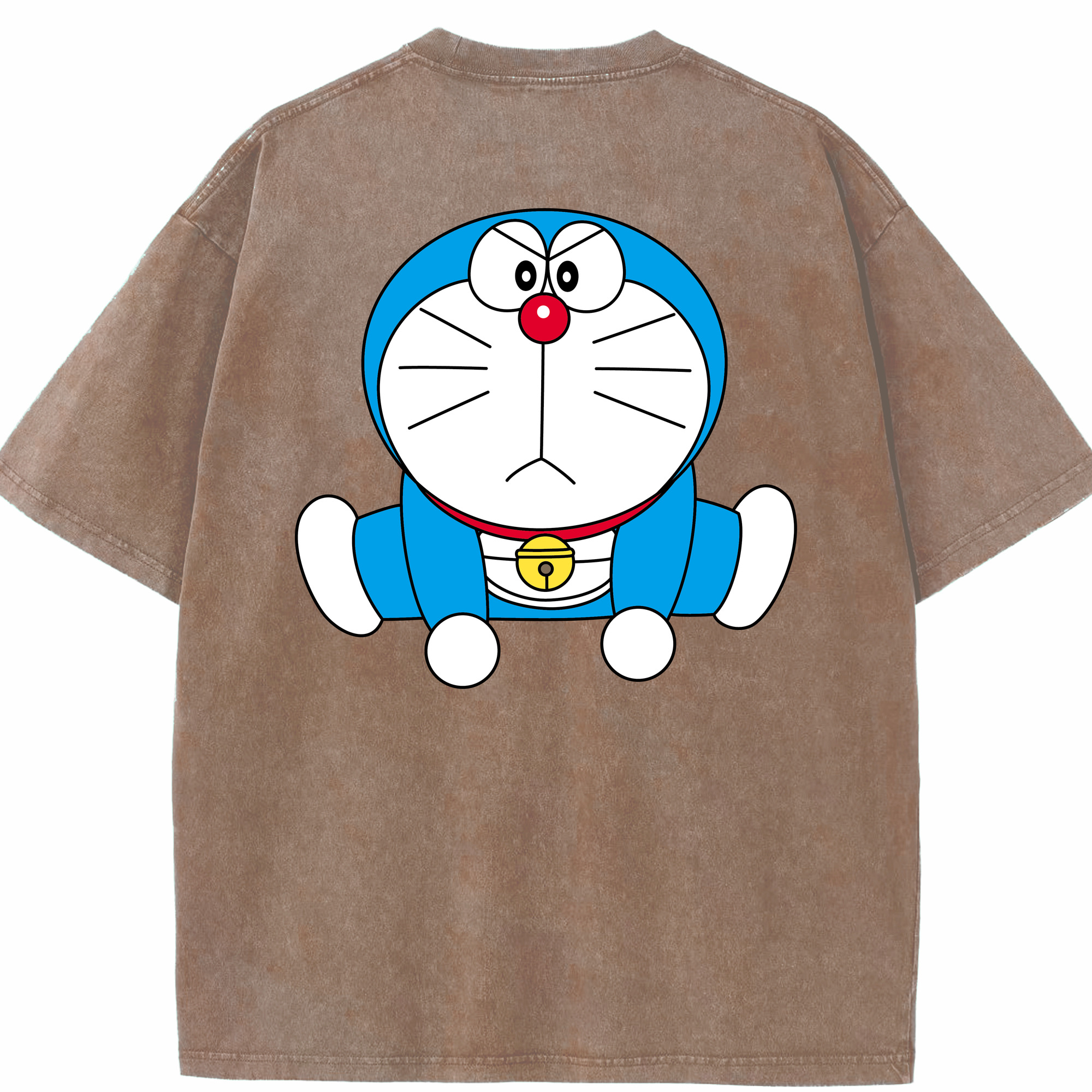 （画像用） ドラえもん Doraemon 綿100% ヴィンテージ風 半袖Tシャツ（背面プリント）