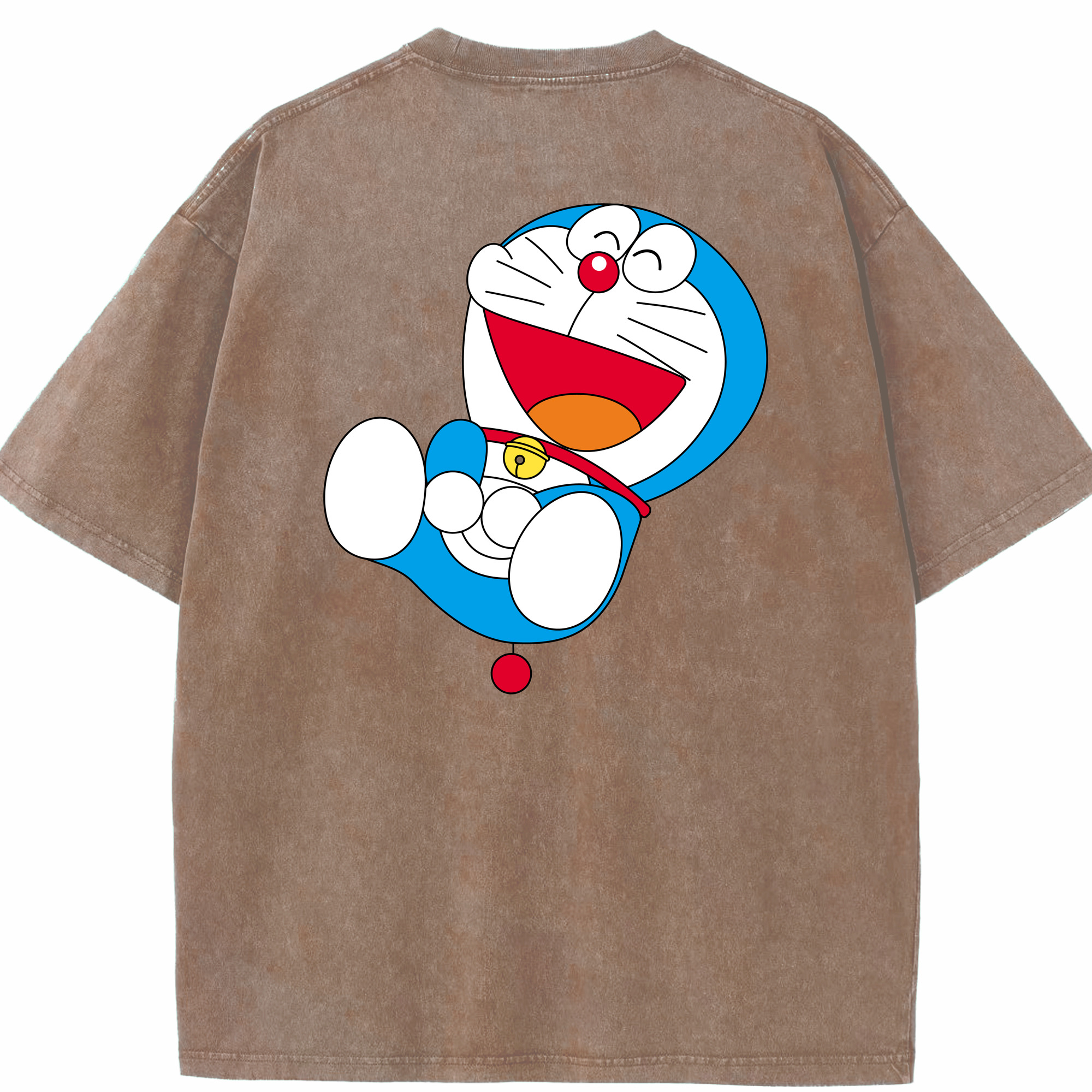 （画像用） ドラえもん Doraemon 綿100% ヴィンテージ風 半袖Tシャツ（背面プリント）