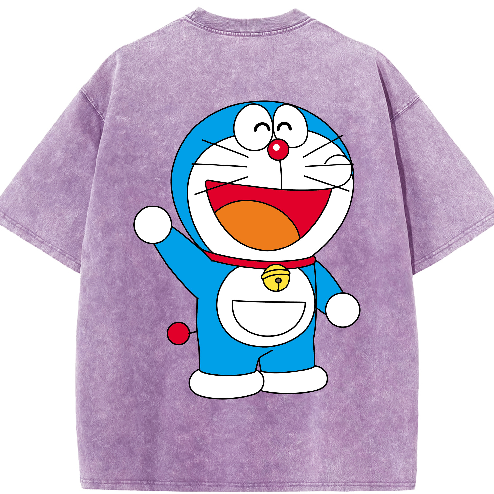 （画像用） ドラえもん Doraemon 綿100% ヴィンテージ風 半袖Tシャツ（背面プリント）