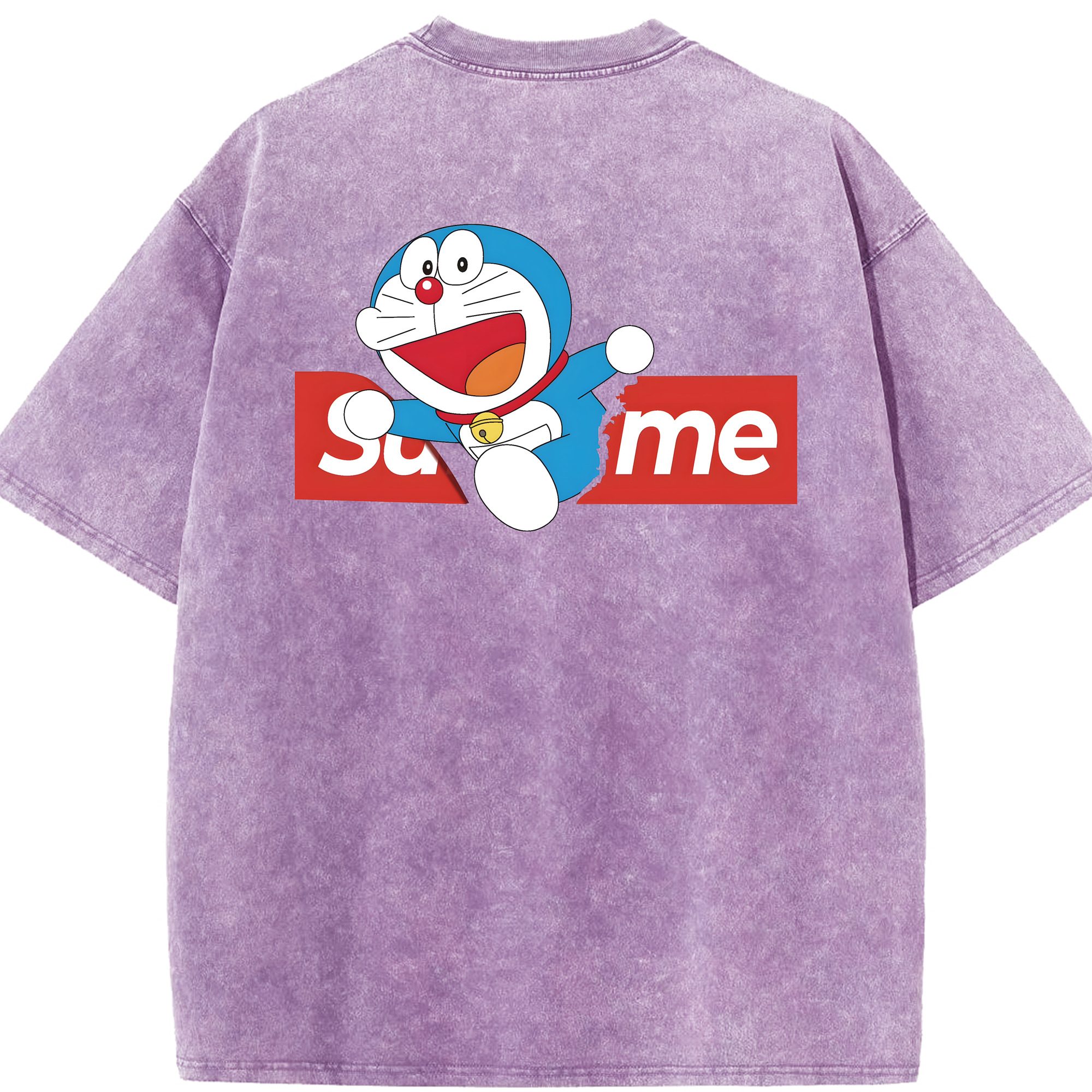 （画像用） ドラえもん Doraemon 綿100% ヴィンテージ風 半袖Tシャツ（背面プリント）