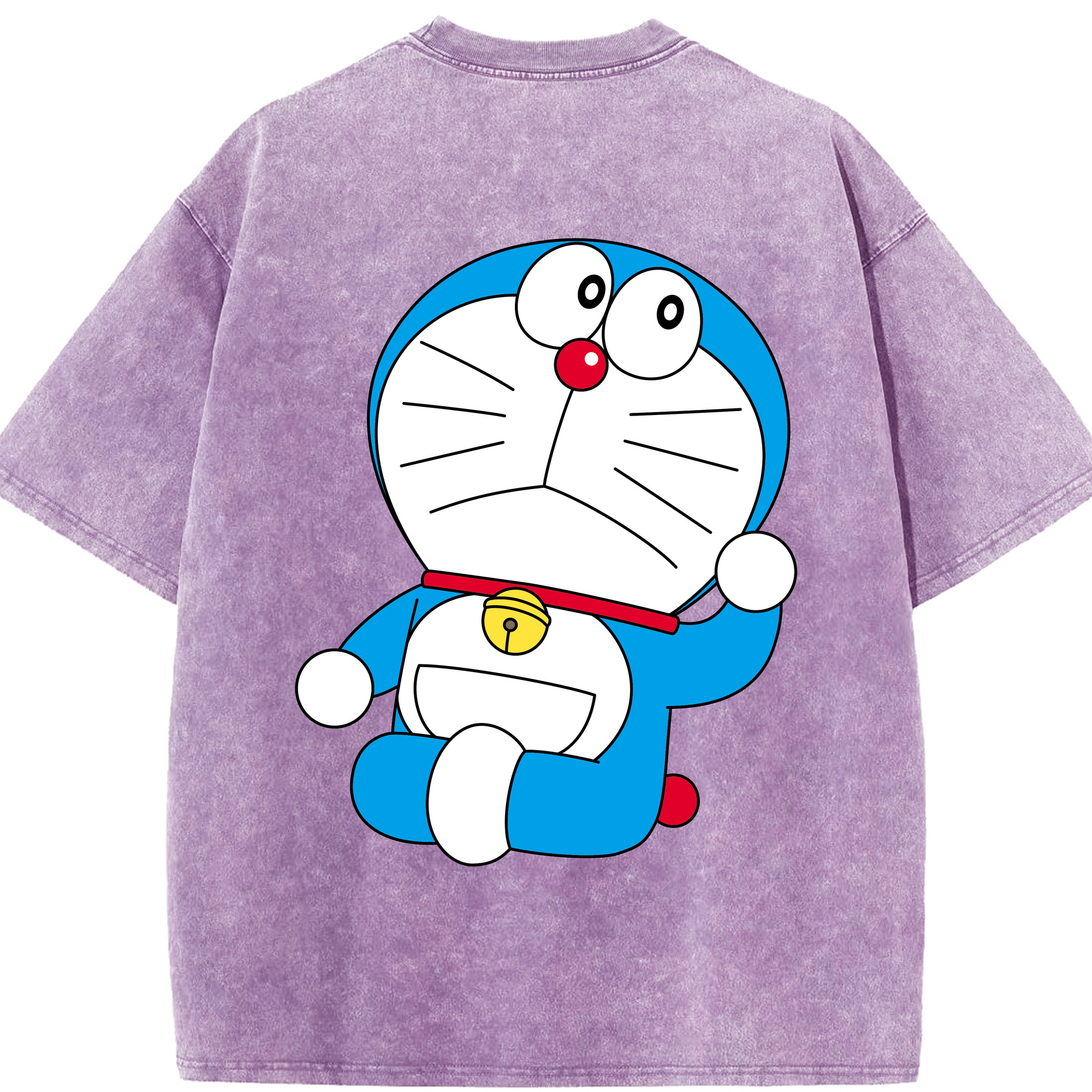 （画像用） ドラえもん Doraemon 綿100% ヴィンテージ風 半袖Tシャツ（背面プリント）