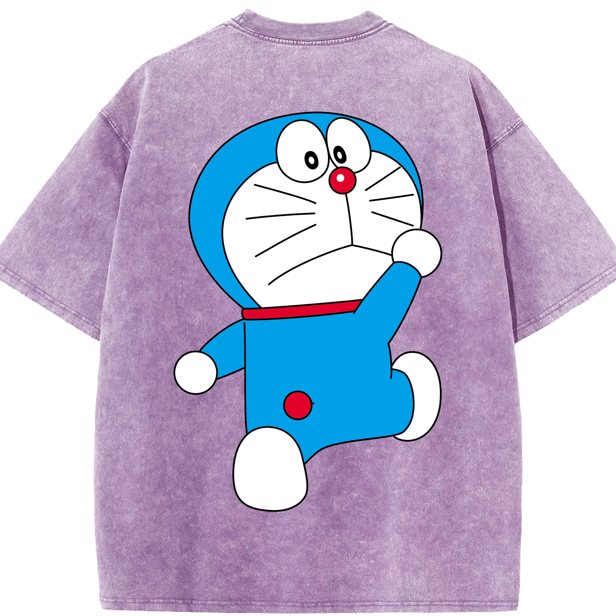 （画像用） ドラえもん Doraemon 綿100% ヴィンテージ風 半袖Tシャツ（背面プリント）